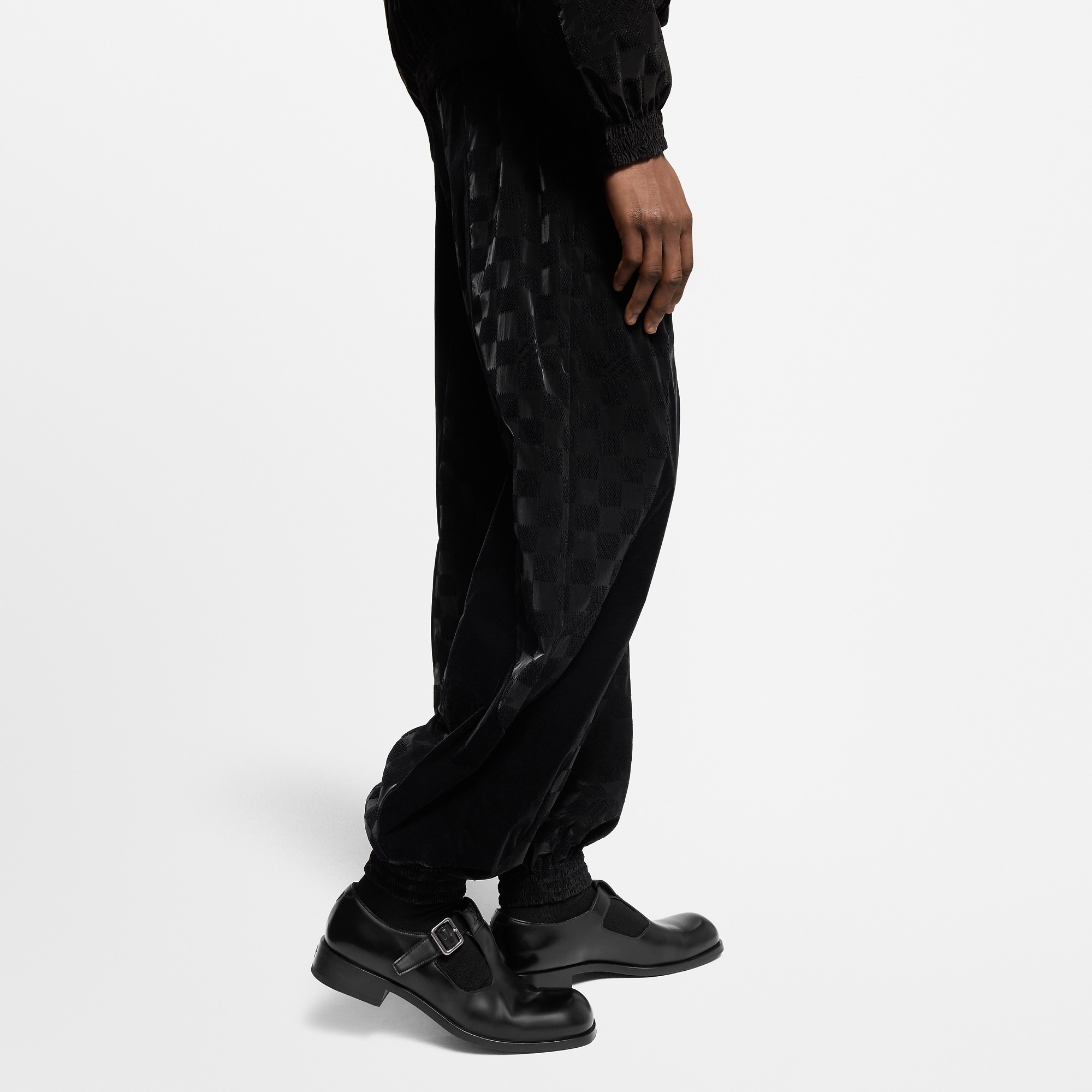 Flocked Damier Technical Track Pants