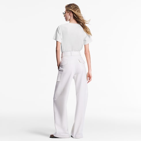 Ready-to-Wear Tops Flocked LV T-Shirt | Louis Vuitton ® (Product zoom)