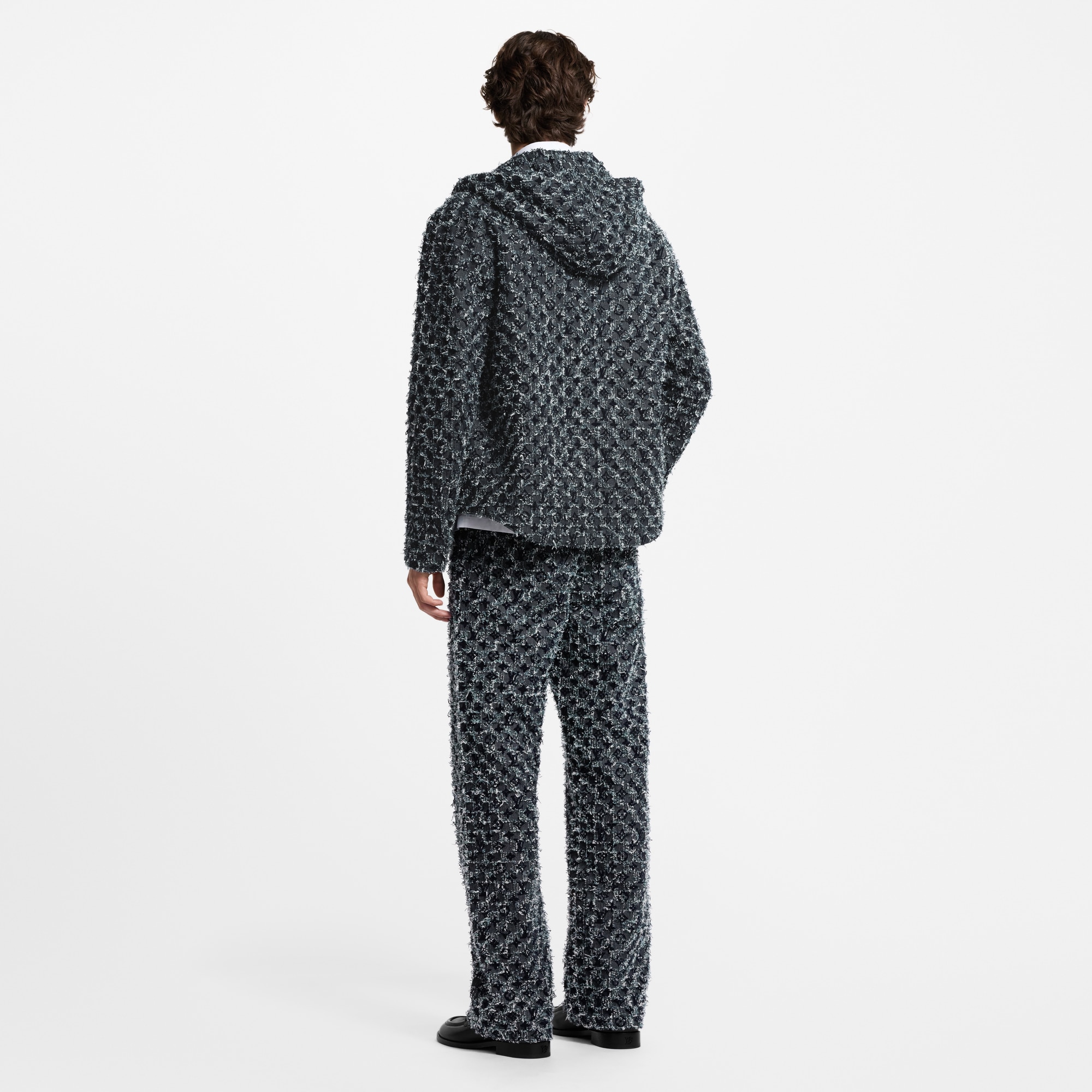  Ready-to-Wear Denim Flocked Monogram Denim Skate Pants | Louis Vuitton ® (Product zoom)