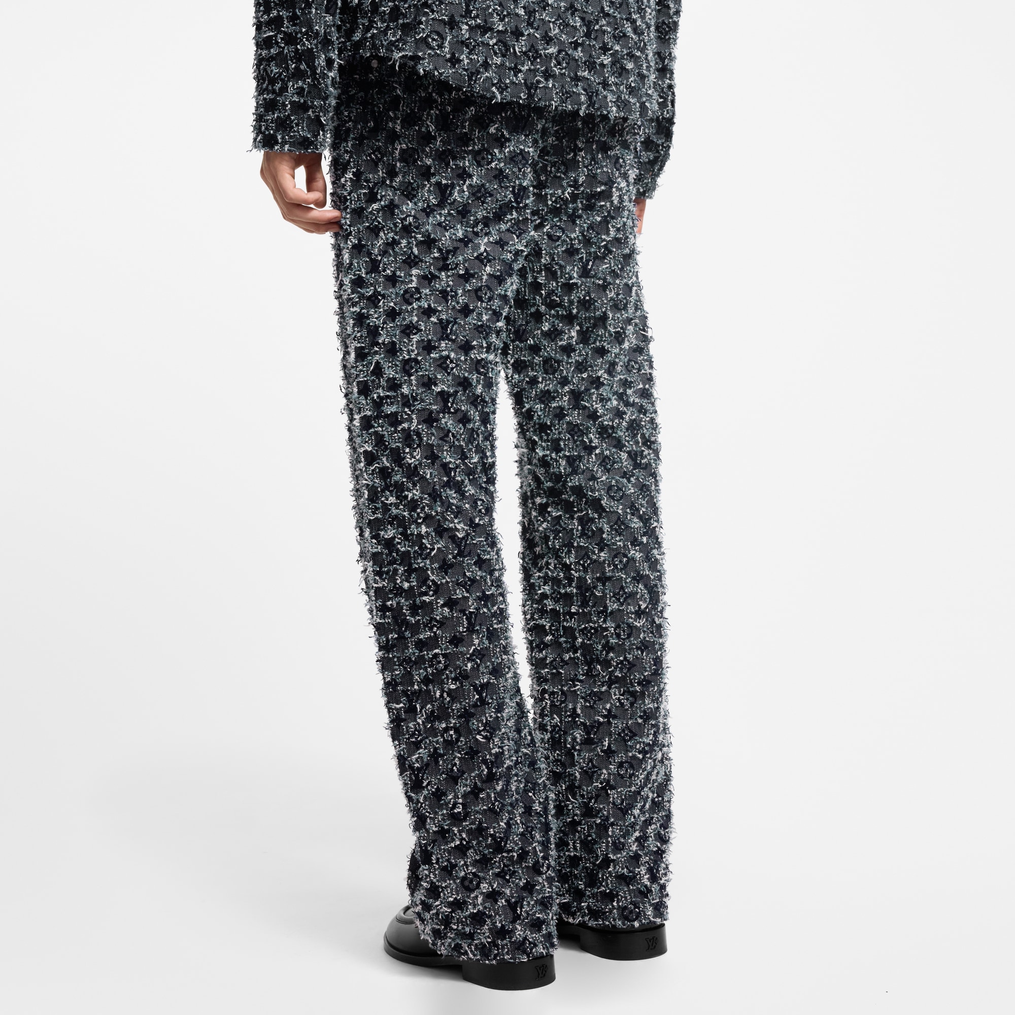  Ready-to-Wear Denim Flocked Monogram Denim Skate Pants | Louis Vuitton ® (Product zoom)
