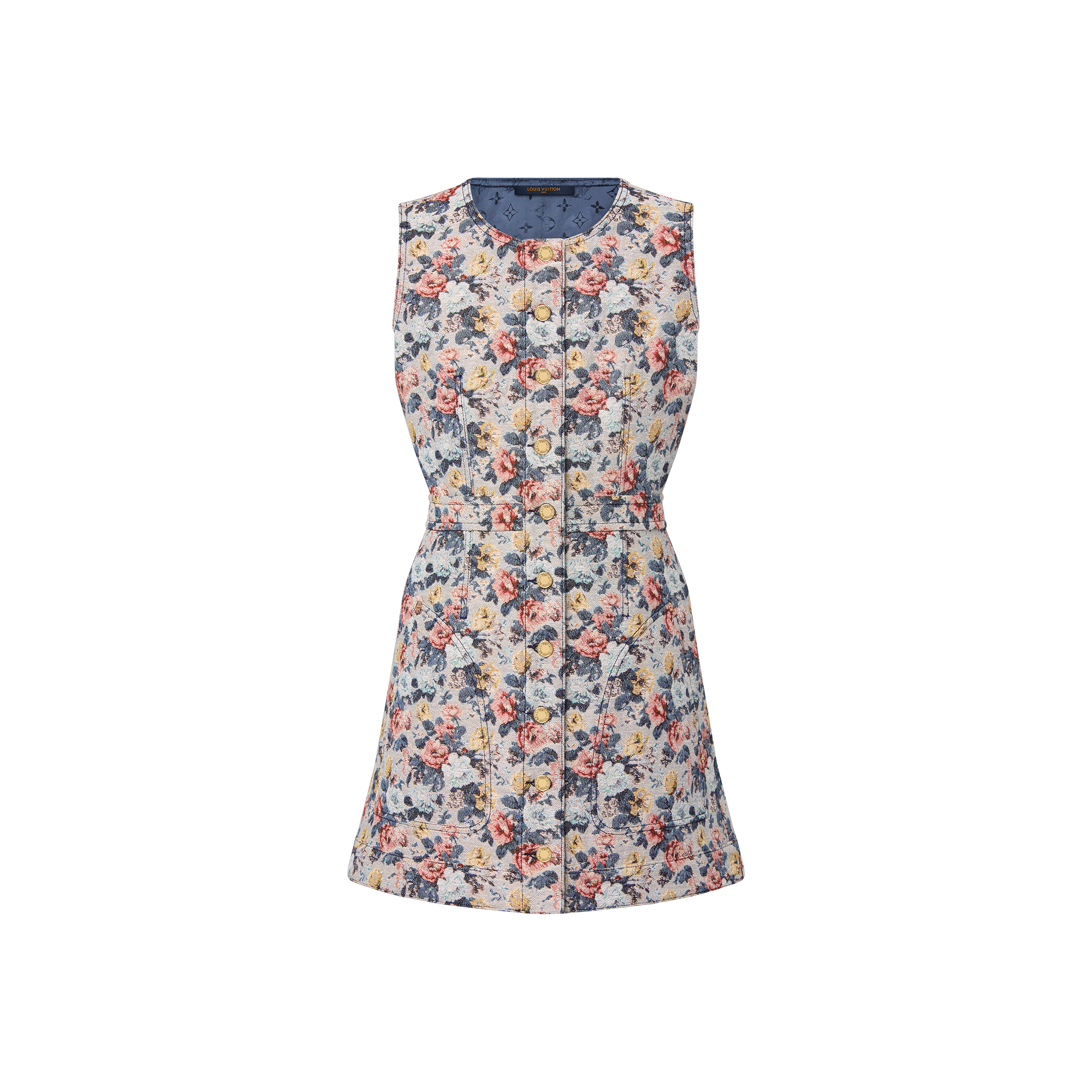 Floral Jacquard A-Line Dress - Women - Ready-to-Wear | LOUIS VUITTON ®