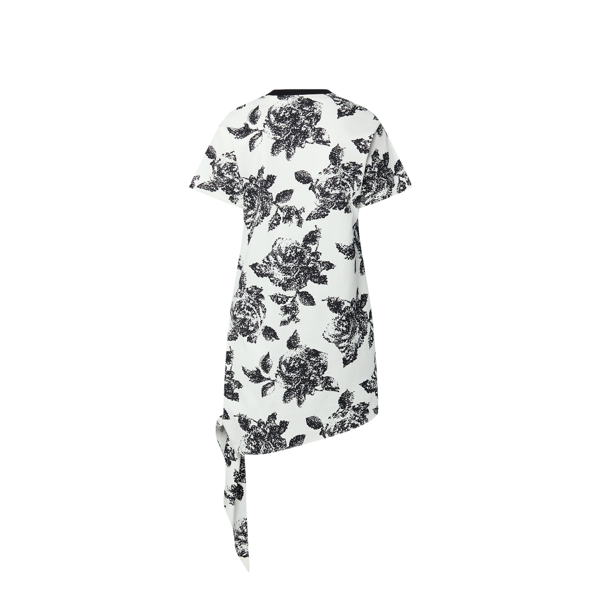 Floral Knotted T-Shirt Dress