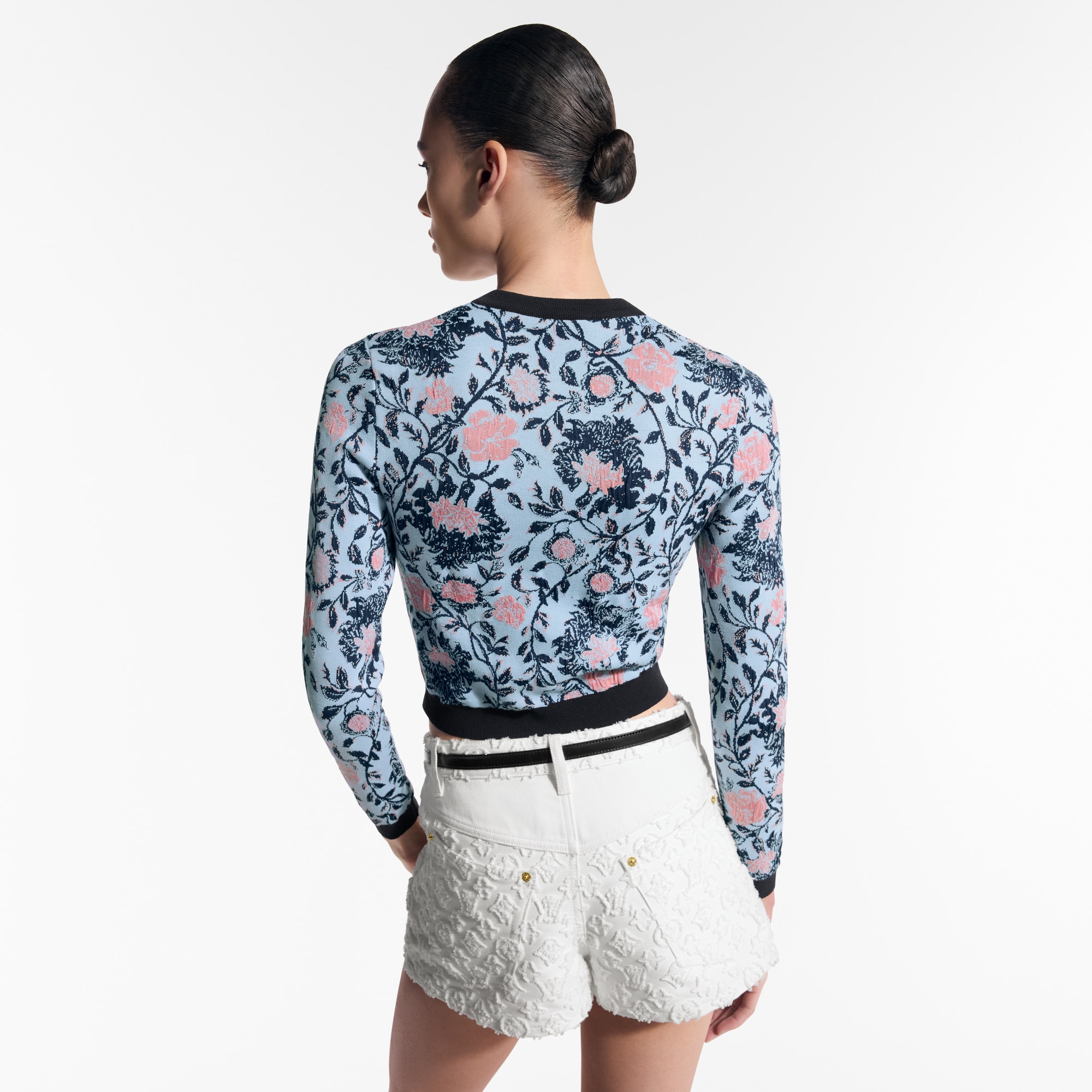  Ready-to-Wear Knitwear Floral Vine Cardigan  | Louis Vuitton ® (Product zoom)