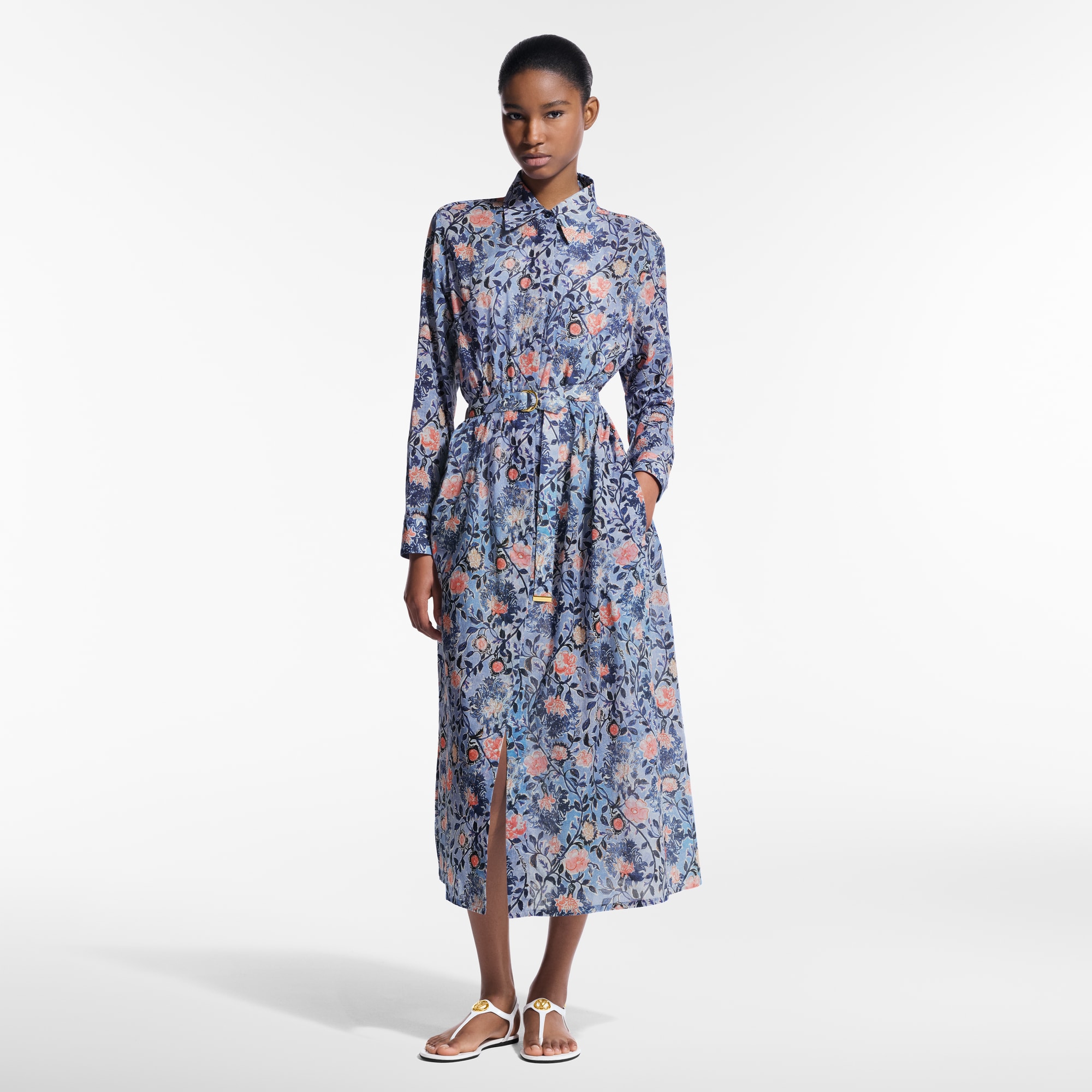  Ready-to-Wear Dresses Floral Vine Shirt Dress  | Louis Vuitton ® (Product zoom)