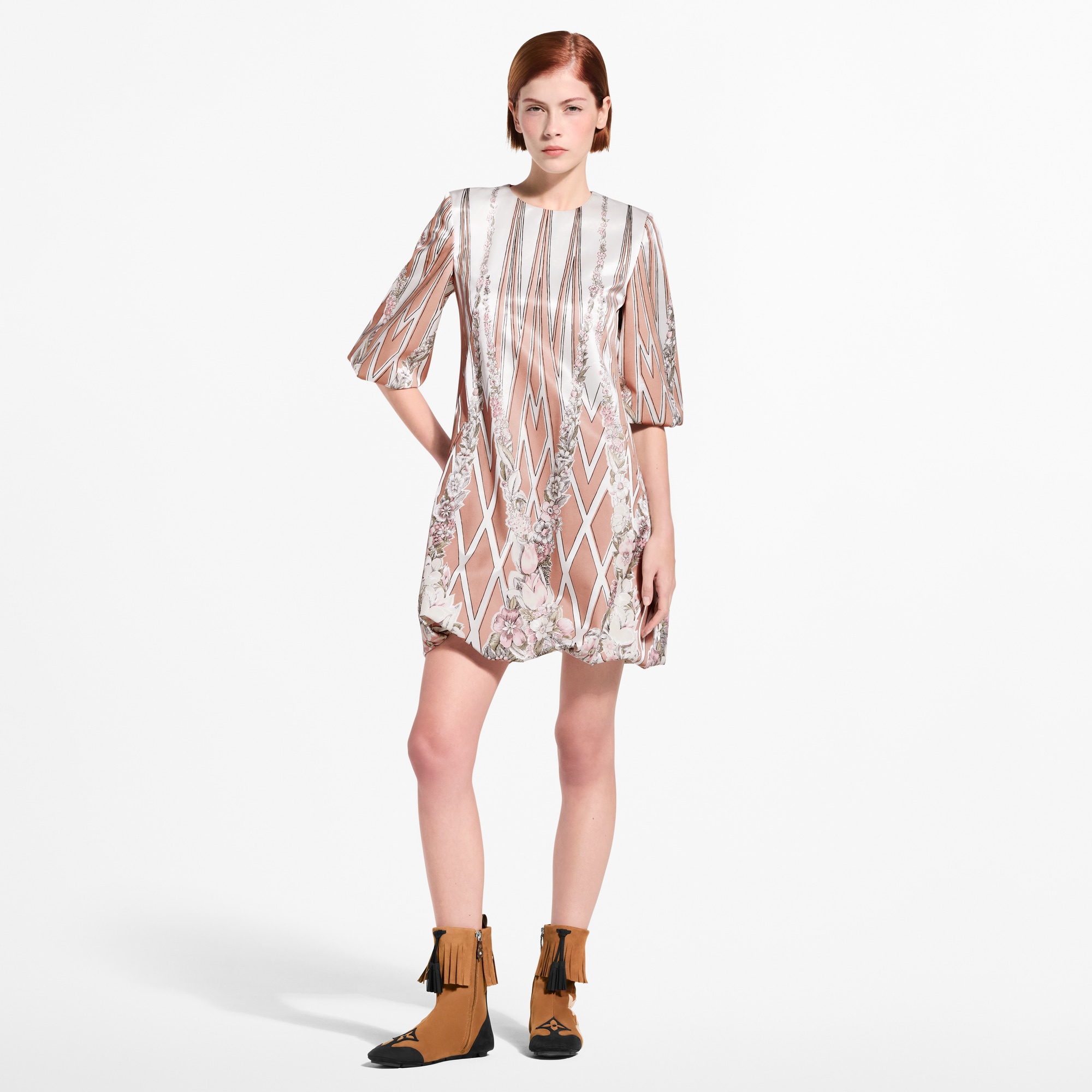 Floral Wallpaper Mini Dress - Women - Ready-to-Wear | LOUIS VUITTON Floral Wallpaper Mini Dress - Women - Ready-to-Wear | LOUIS VUITTON