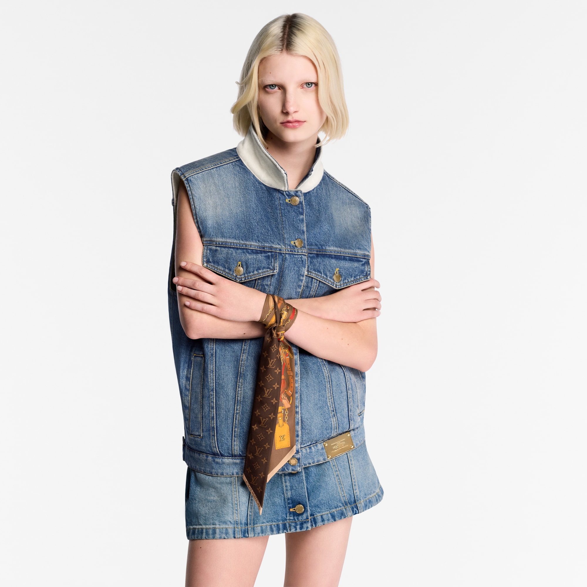 S00 Accessories Silk Squares and Bandeaus  Flower And Straps BB Bandeau | Louis Vuitton ® (Product zoom)