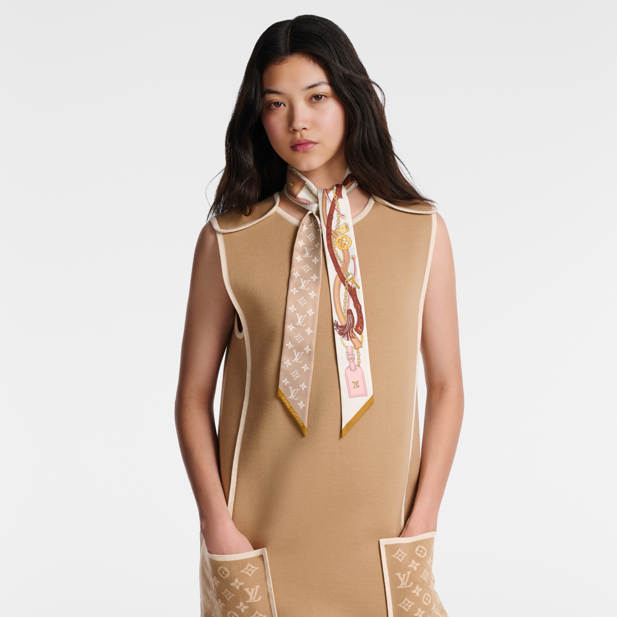 S00 Accessories Silk Squares and Bandeaus  Flower And Straps BB Bandeau | Louis Vuitton ® (Product zoom)