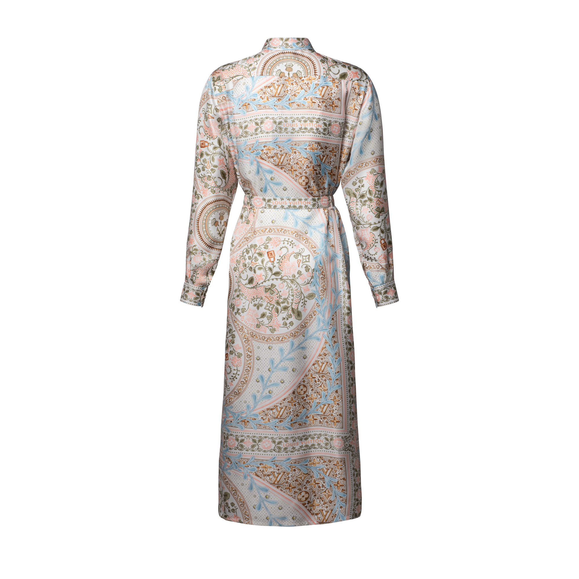 white christmas dresses Louis Vuitton Monogram Trunk Pleated Dress - Size 42 main image 0