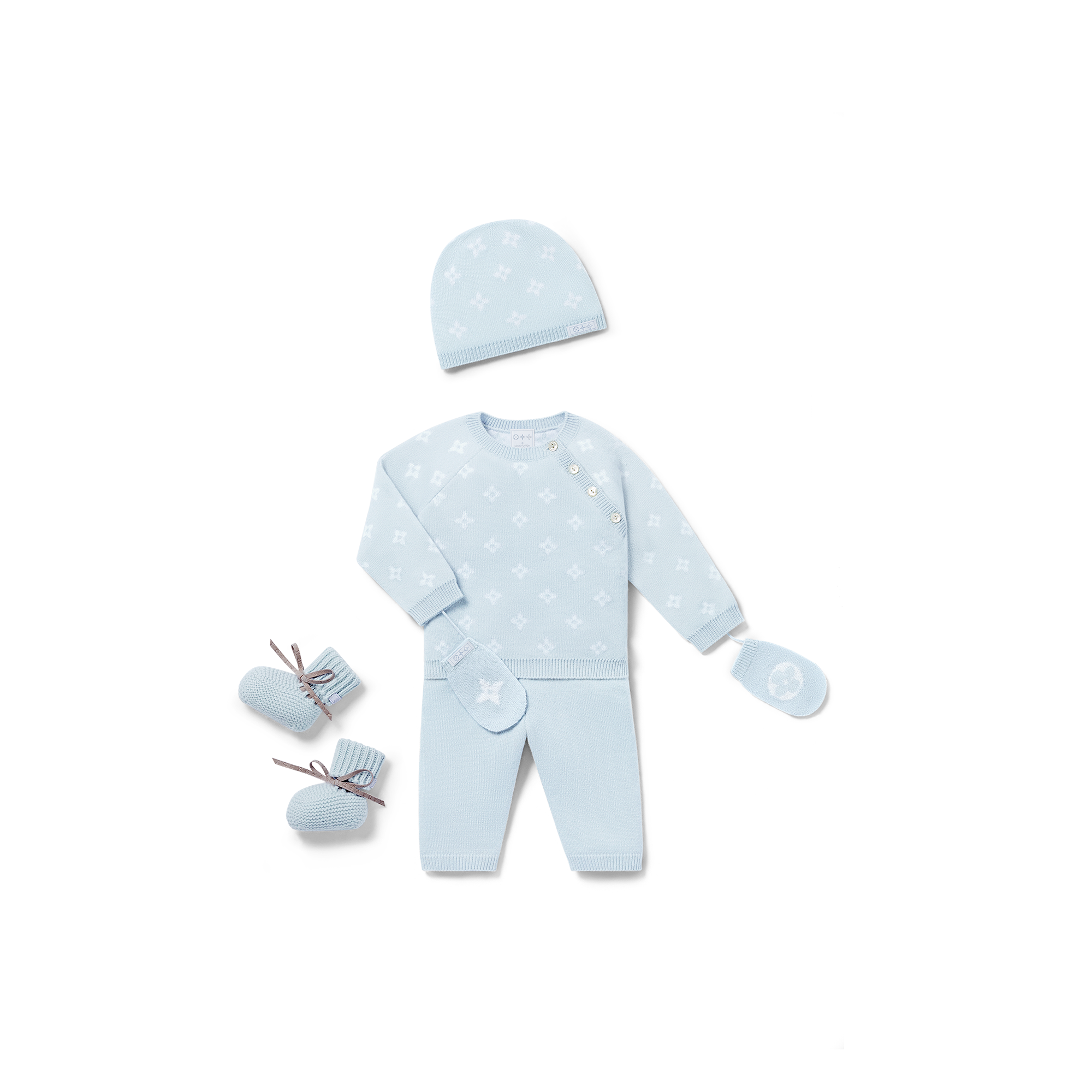 S00 Gifts for Babies } Flower Knitted Set | Louis Vuitton ® (Product zoom)
