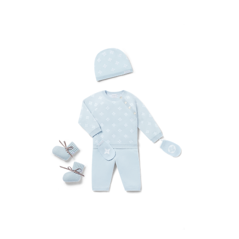 S00 Gifts for Babies } Flower Knitted Set | Louis Vuitton ® (Product zoom)