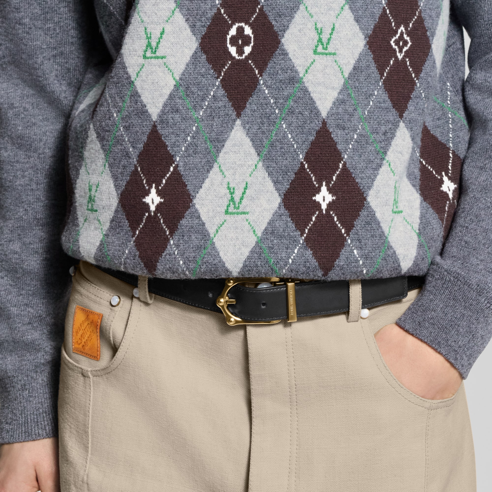  Accessories Belts Frog 30mm Reversible Belt | Louis Vuitton ® (Product zoom)
