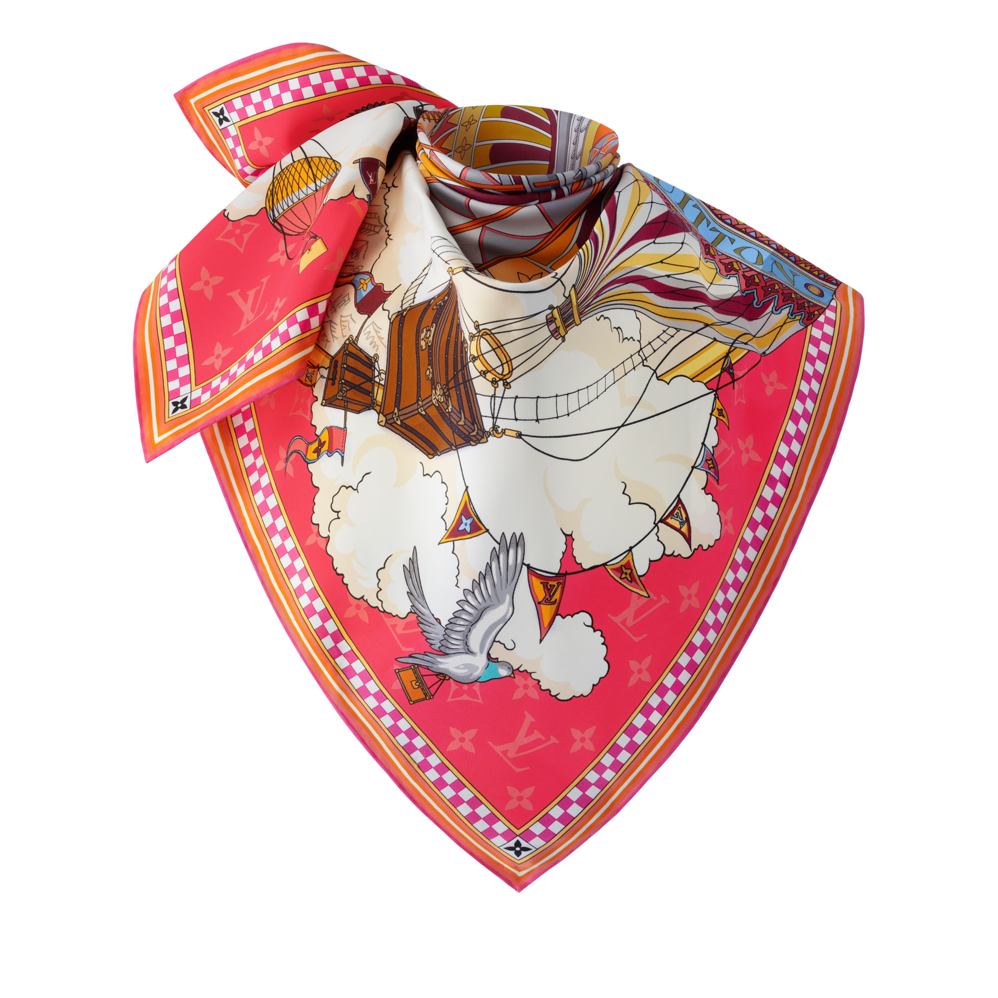 S00 Accessories Silk Squares and Bandeaus  From The Cloud Square 90 | Louis Vuitton ® (Product zoom)