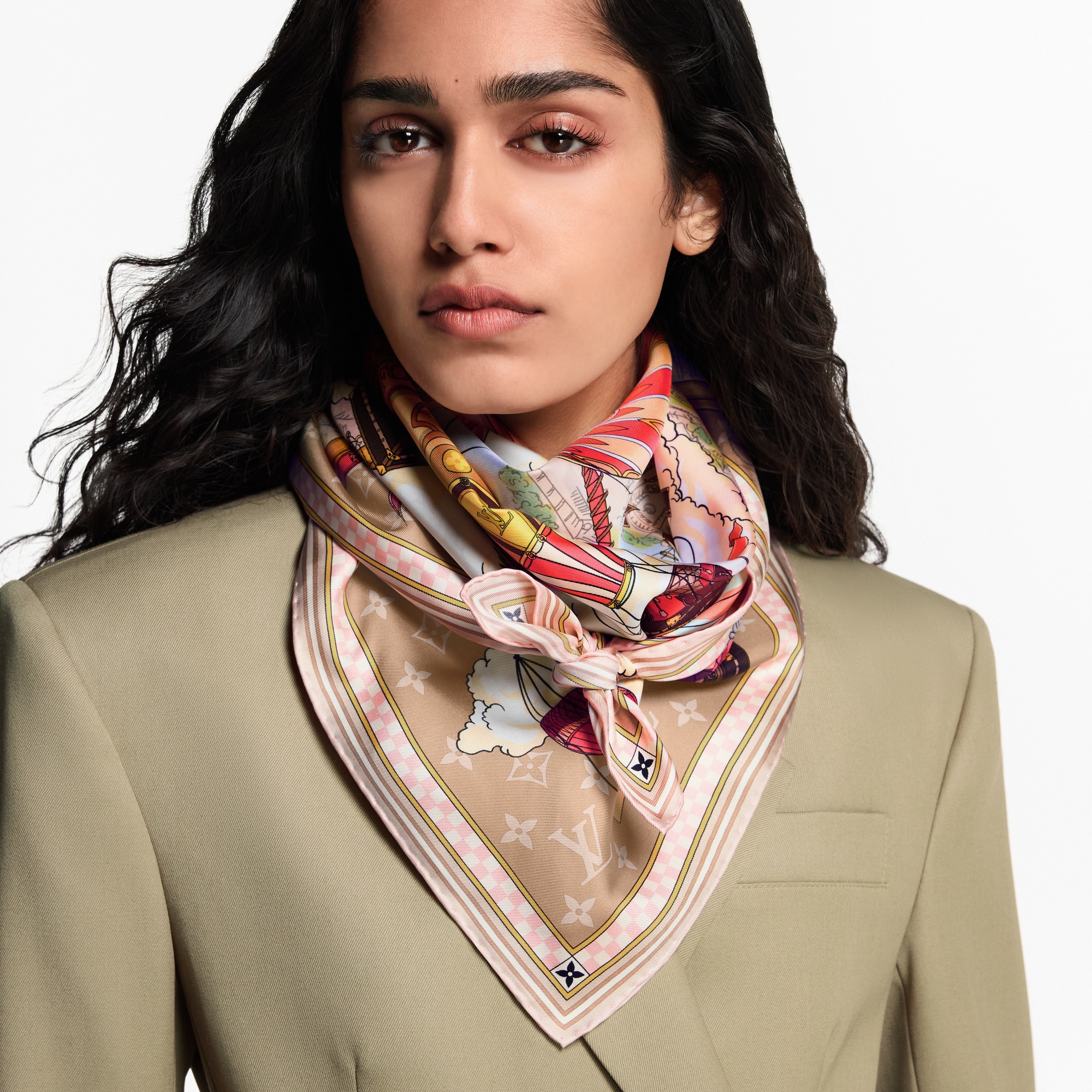 S00 Accessories Silk Squares and Bandeaus  From The Cloud Square 90 | Louis Vuitton ® (Product zoom)