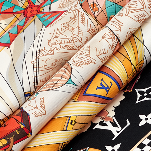 S00 Accessories Silk Squares and Bandeaus From The Cloud Square 90 | Louis Vuitton ® (Product zoom)