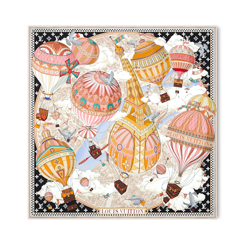 S00 Accessories Silk Squares and Bandeaus From The Cloud Square 90 | Louis Vuitton ® (Product zoom)