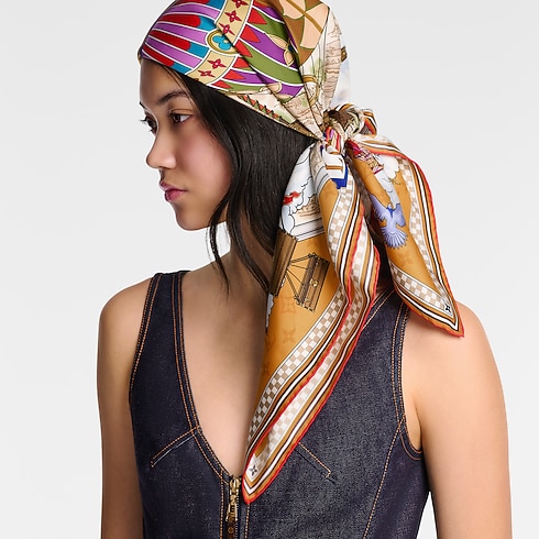 S00 Accessories Silk Squares and Bandeaus From The Cloud Square 90 | Louis Vuitton ® (Product zoom)