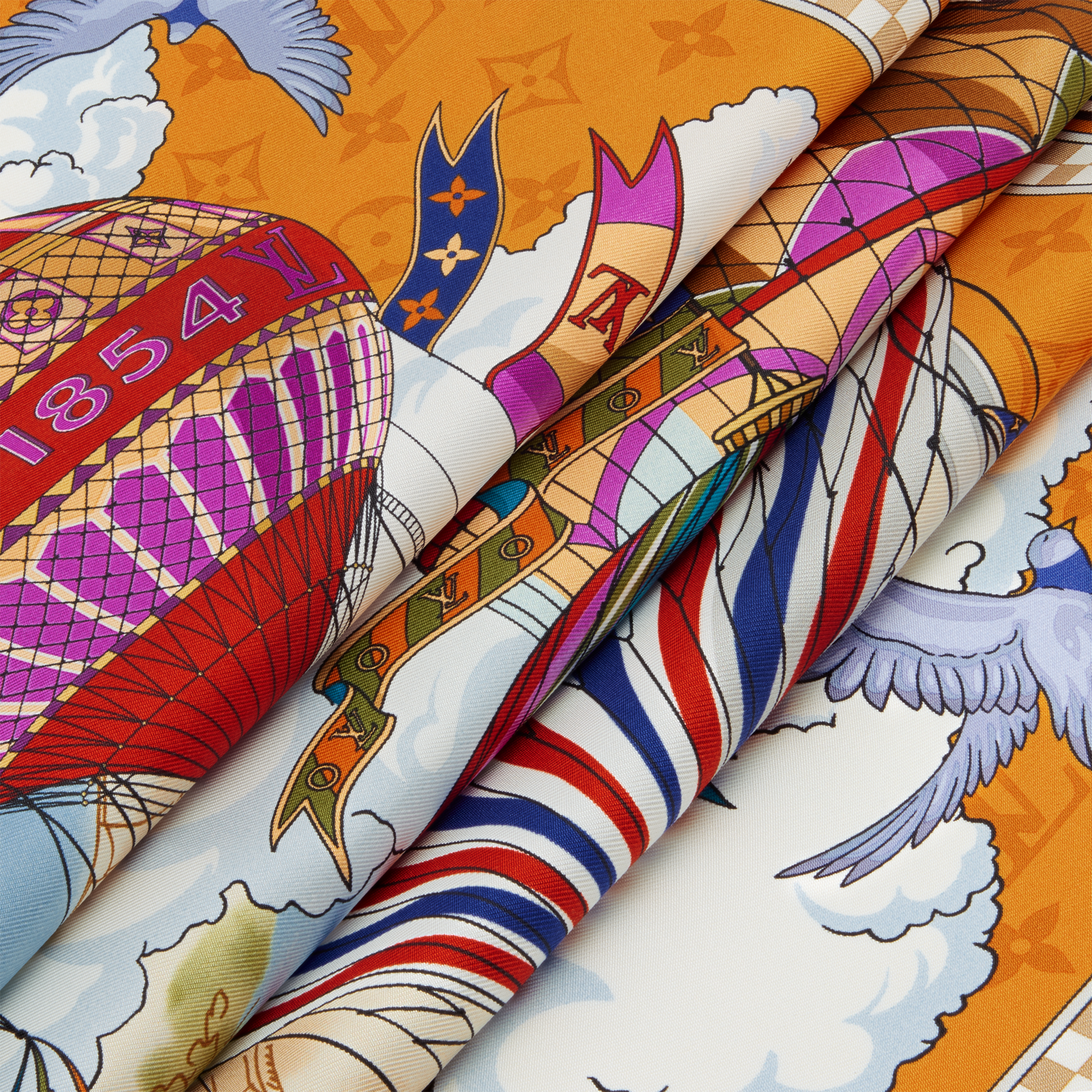 S00 Accessories Silk Squares and Bandeaus  From The Cloud Square 90 | Louis Vuitton ® (Product zoom)