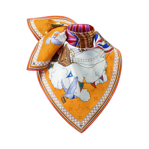 S00 Accessories Silk Squares and Bandeaus From The Cloud Square 90 | Louis Vuitton ® (Product zoom)