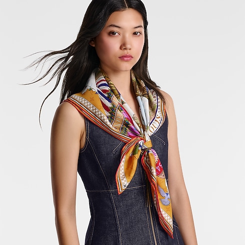 S00 Accessories Silk Squares and Bandeaus From The Cloud Square 90 | Louis Vuitton ® (Product zoom)