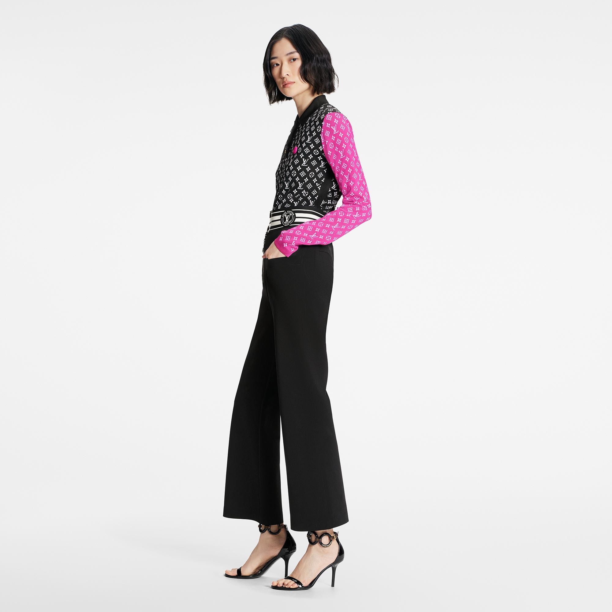  Discontinued Product Obs 1 Fuchsia Accent Polo Knit Top | Louis Vuitton ® (Product zoom)
