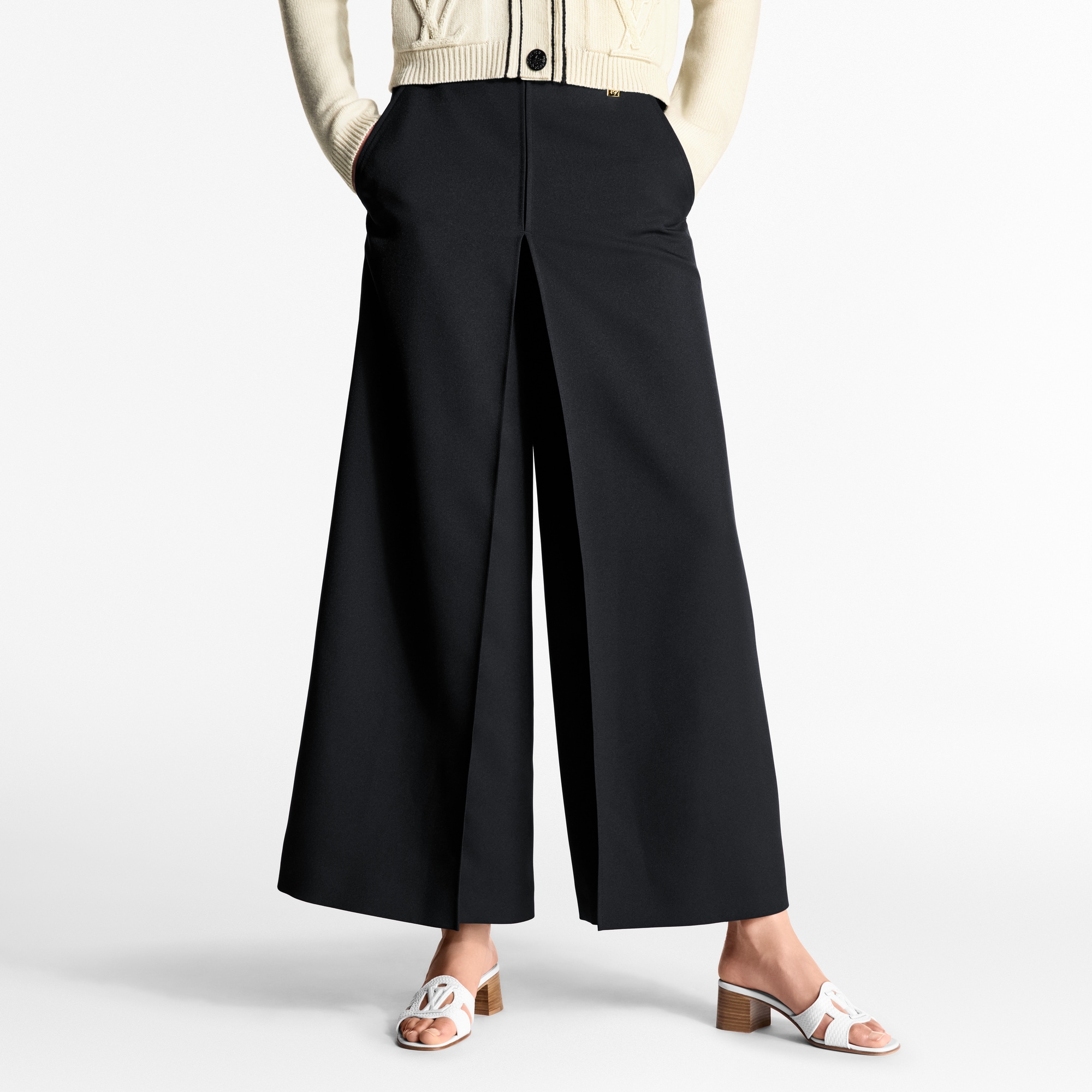 Ready-to-Wear Pants Gabardine Pleat Pants | Louis Vuitton ® (Product zoom)