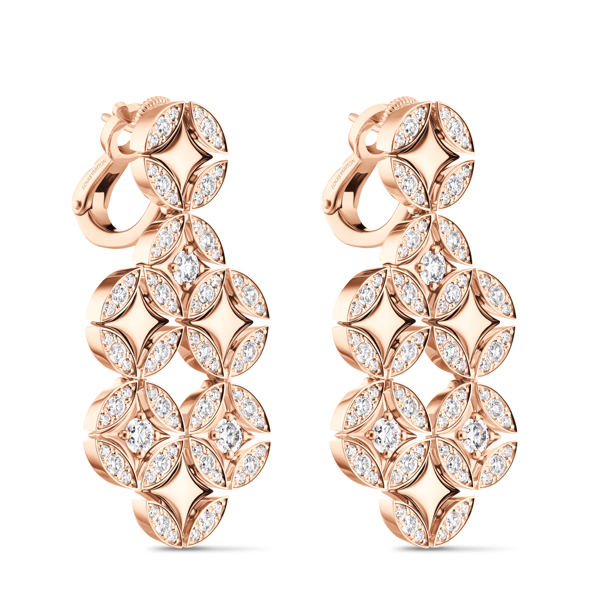  Jewelry Earrings Galaxie Earrings, Rose Gold and Diamonds | Louis Vuitton ® (Product zoom)