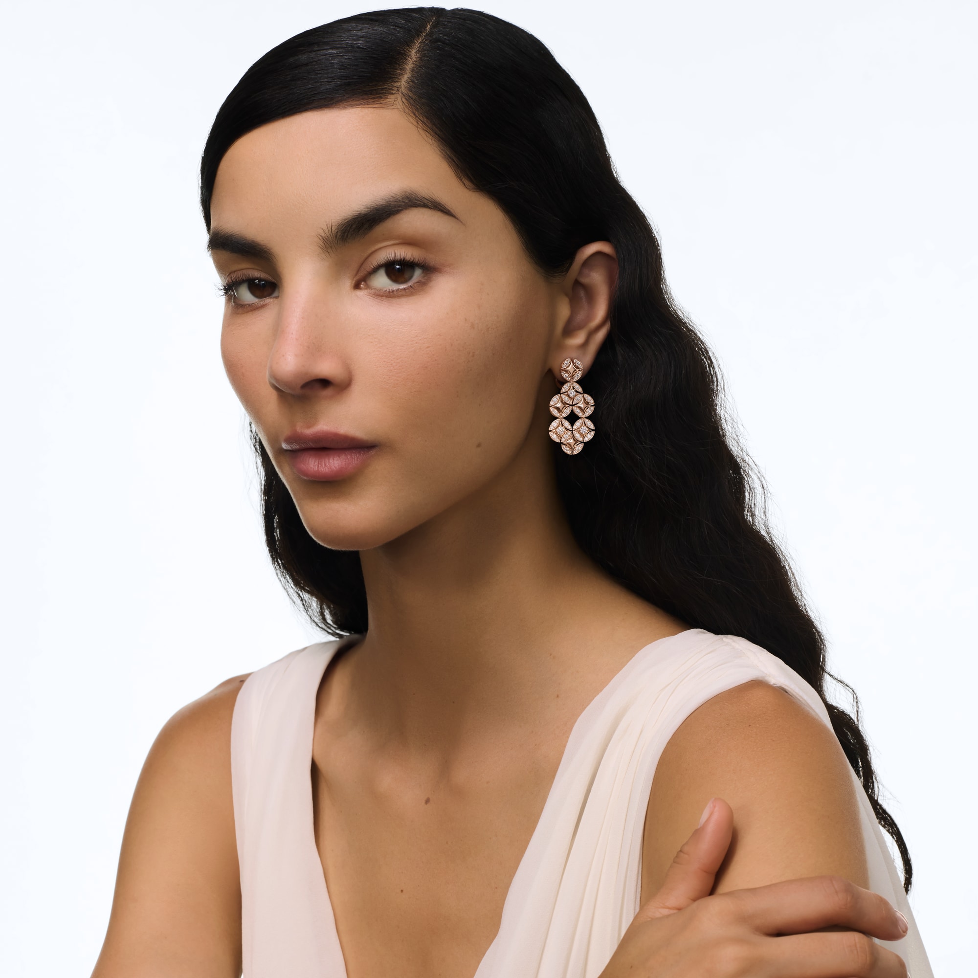  Jewelry Earrings Galaxie Earrings, Rose Gold and Diamonds | Louis Vuitton ® (Product zoom)