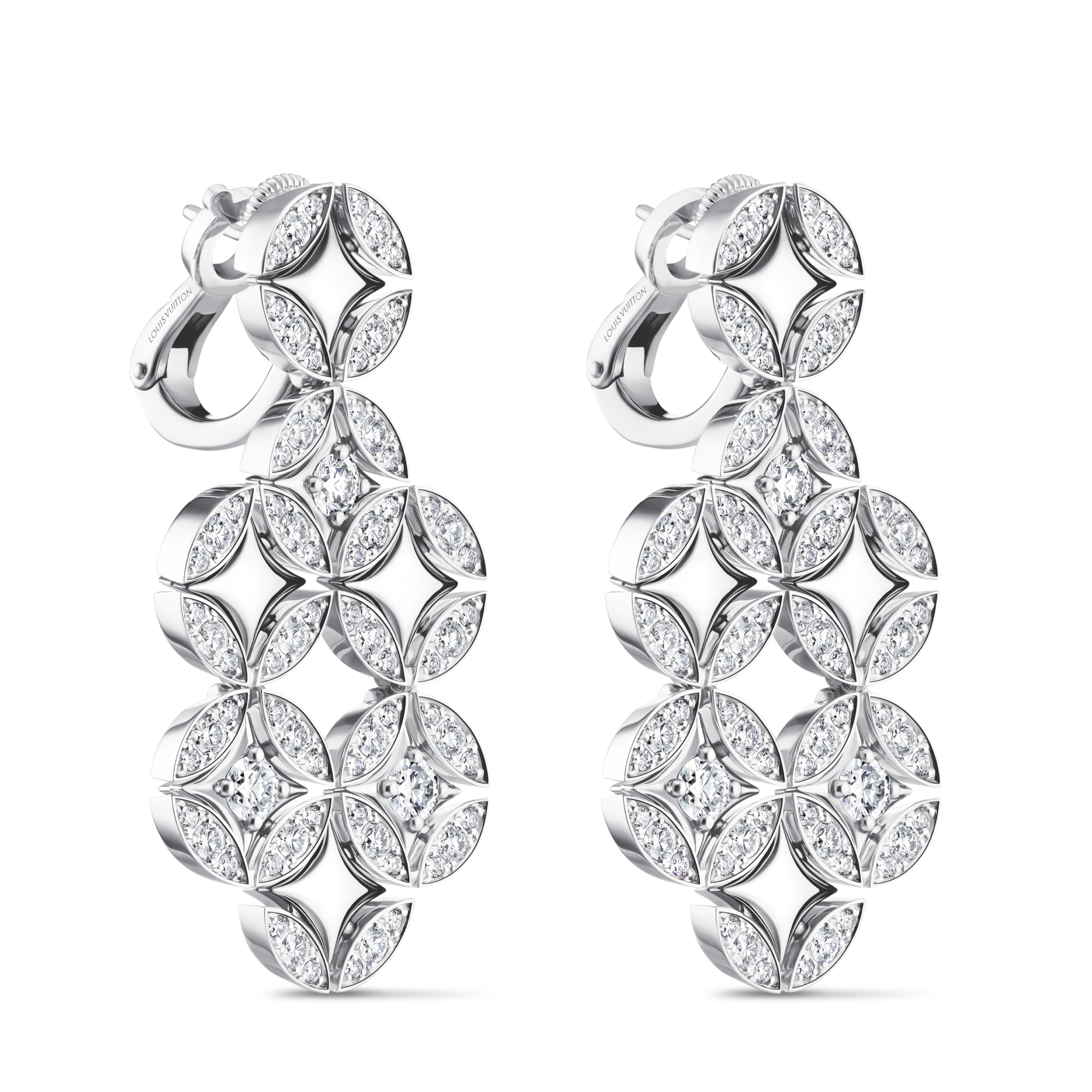  Jewelry Earrings Galaxie Earrings, White Gold and Diamonds | Louis Vuitton ® (Product zoom)