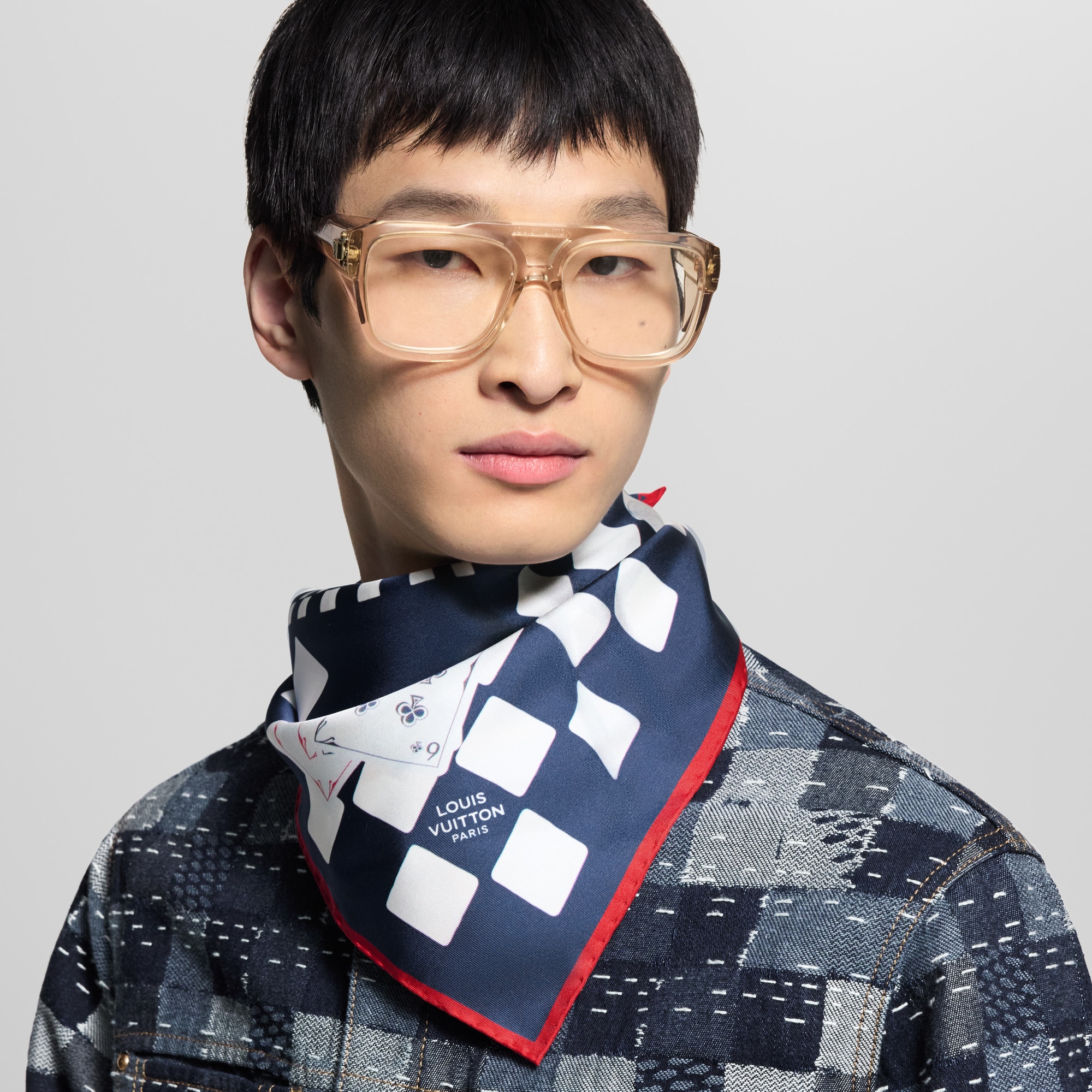 S00 Accessories Silk and Bandanas Game Scene Bandana | Louis Vuitton ® (Product zoom)