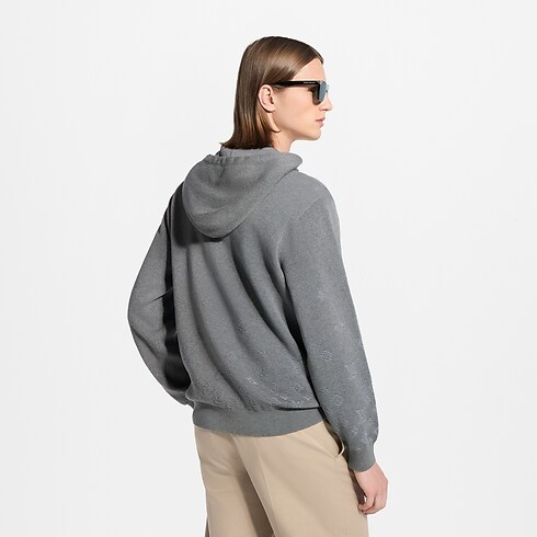 Ready-to-Wear All Ready-to-Wear Gradient Signature Jacquard Hoodie | Louis Vuitton ® (Product zoom)