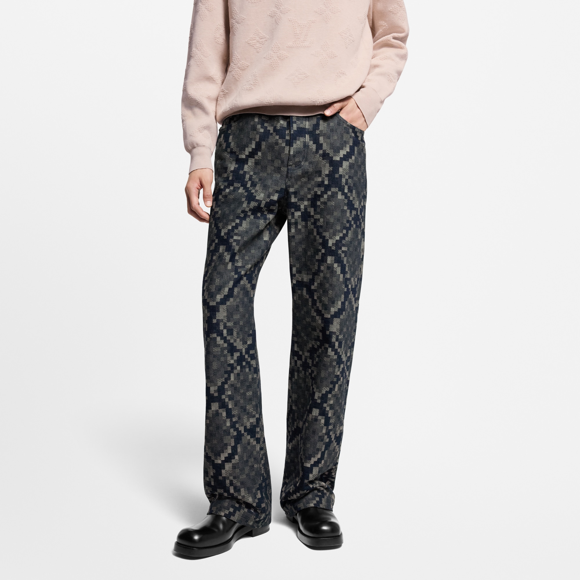  Ready-to-Wear Denim Graphic Denim Skate Pants | Louis Vuitton ® (Product zoom)