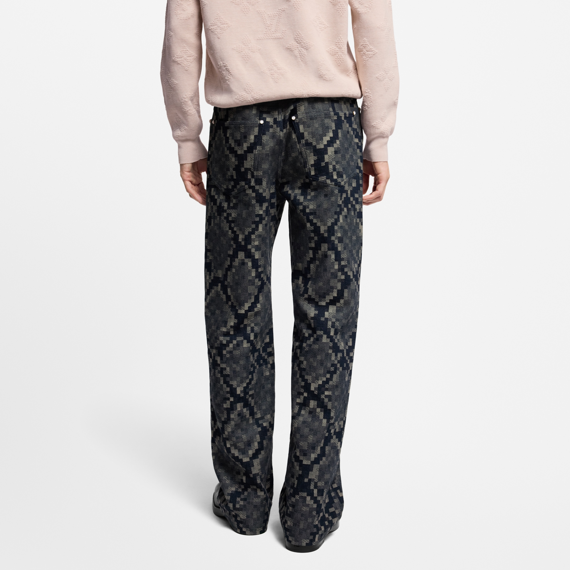  Ready-to-Wear Denim Graphic Denim Skate Pants | Louis Vuitton ® (Product zoom)