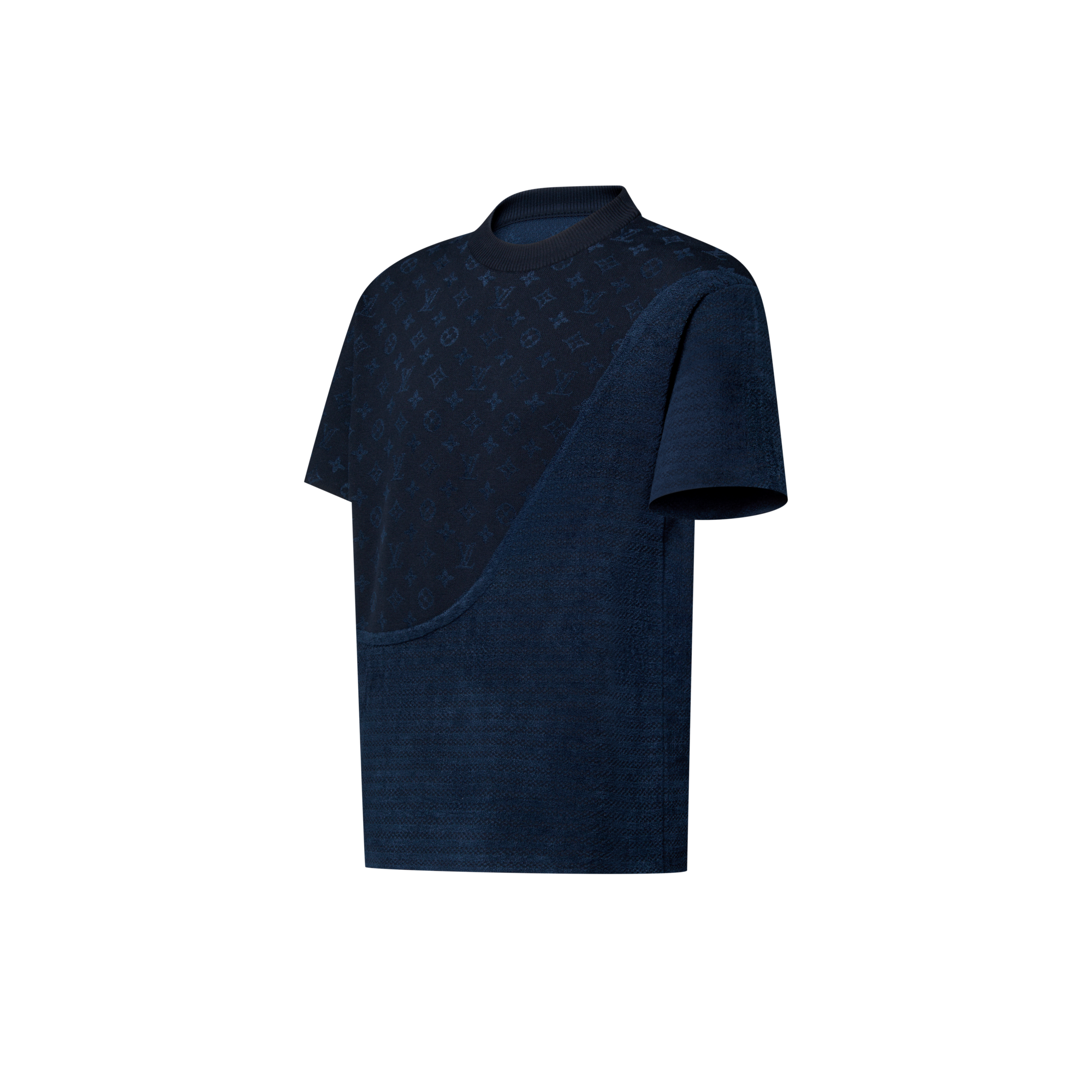  Ready-to-Wear All Ready-to-Wear Graphic Jacquard Short-Sleeved Crewneck | Louis Vuitton ® (Product zoom)