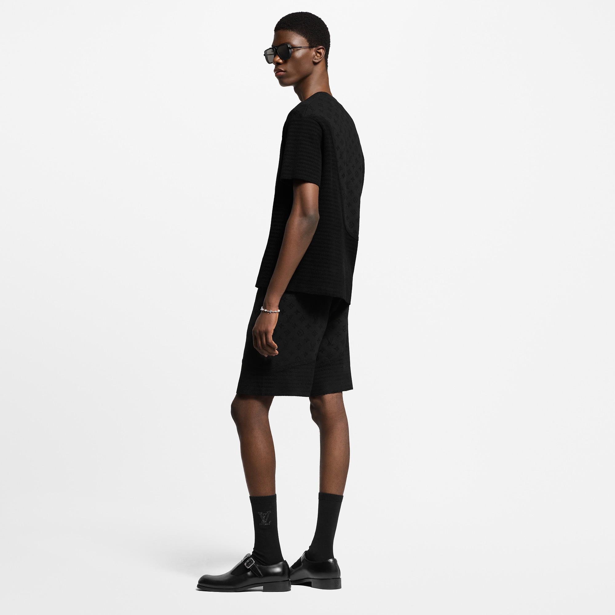 Graphic Jacquard Short-Sleeved Crewneck