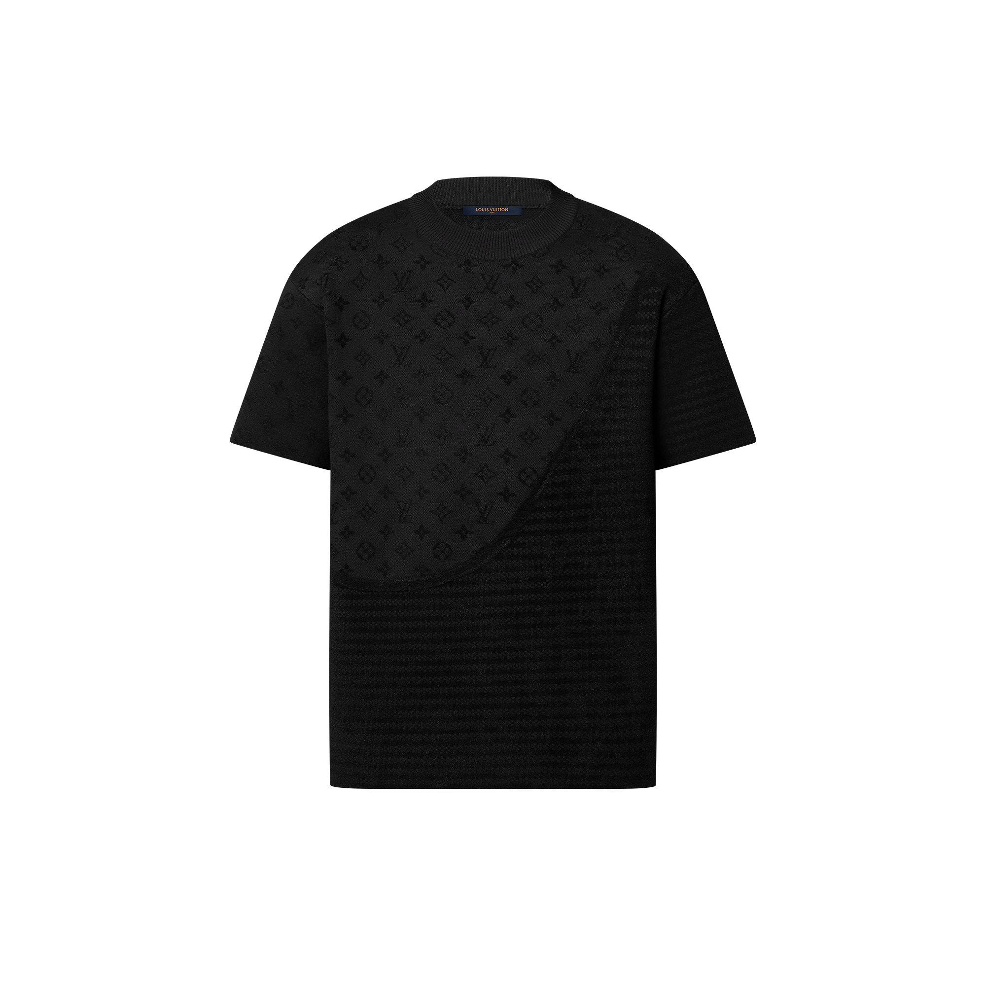 Graphic Jacquard Short-Sleeved Crewneck