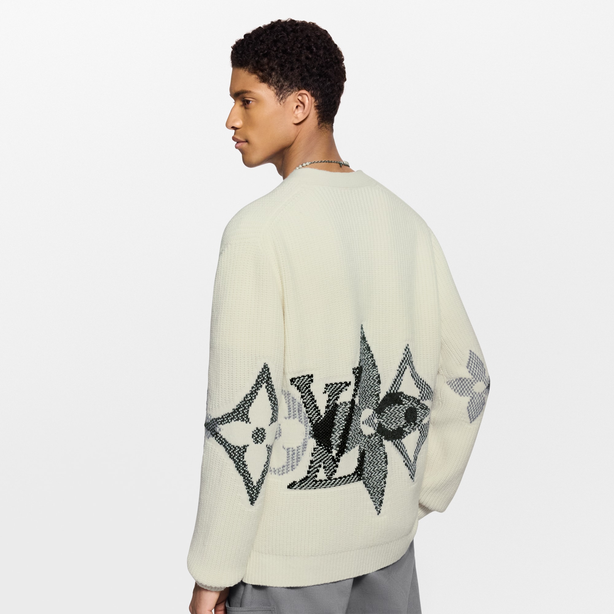  For Men LV Ski Graphic Knitted Cardigan | Louis Vuitton ® (Product zoom)