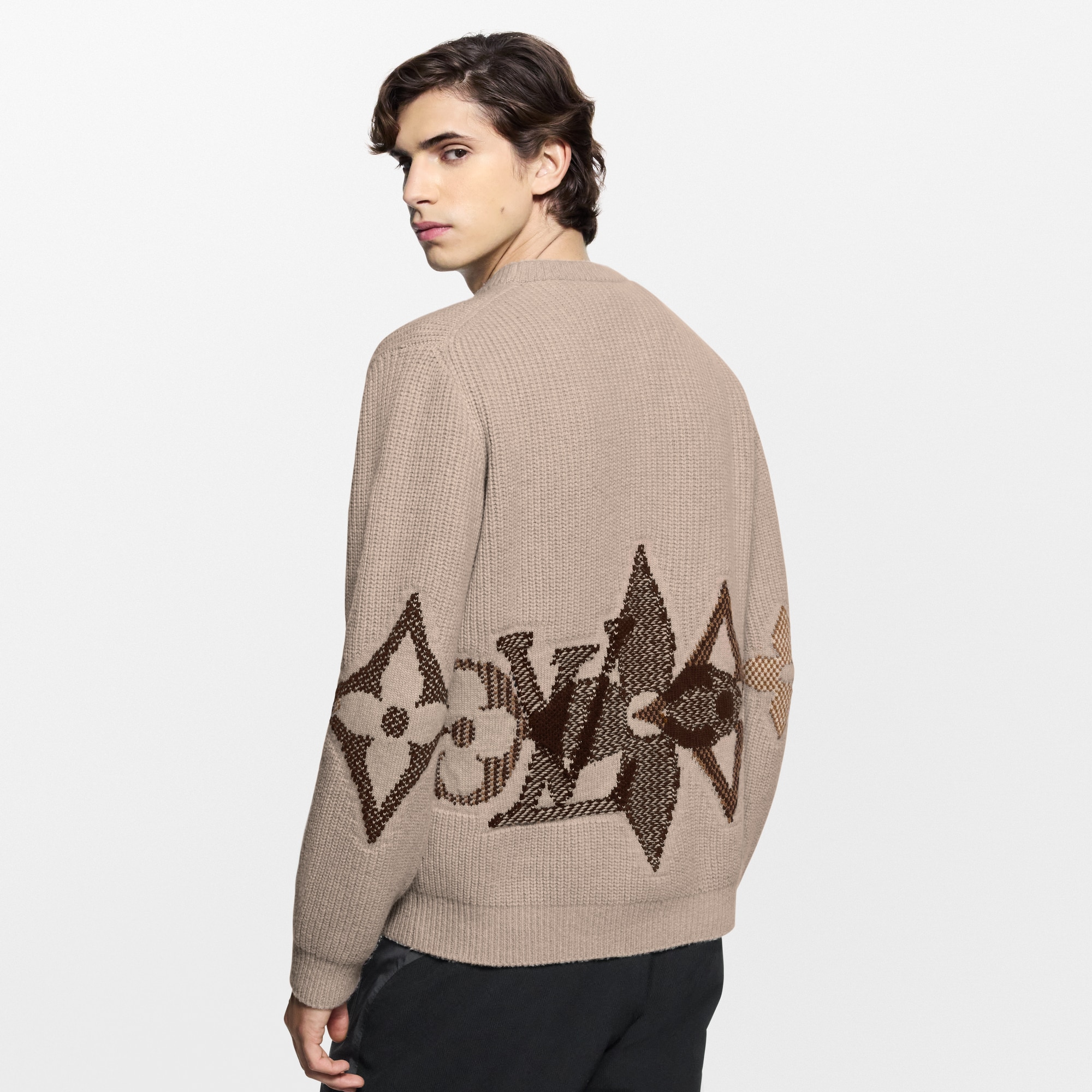  For Men LV Ski Graphic Knitted Crewneck | Louis Vuitton ® (Product zoom)