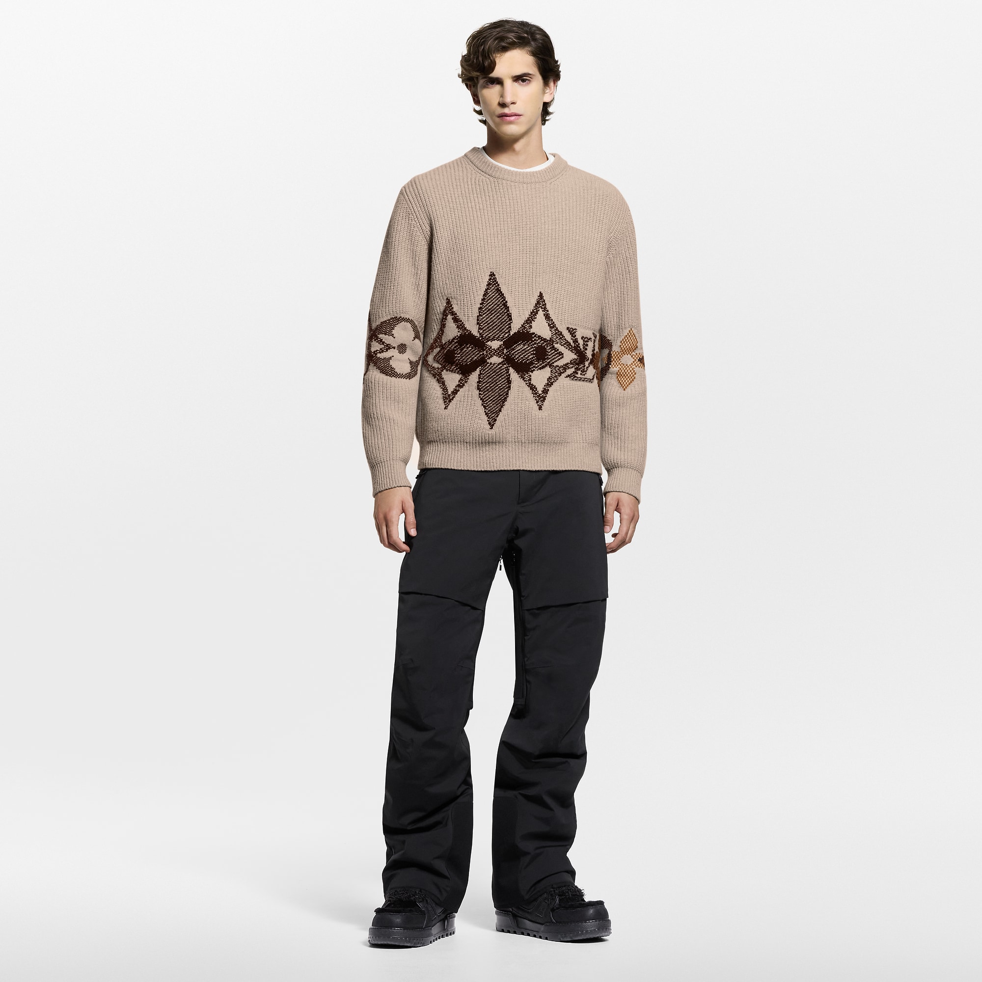 Graphic Knitted Crewneck
