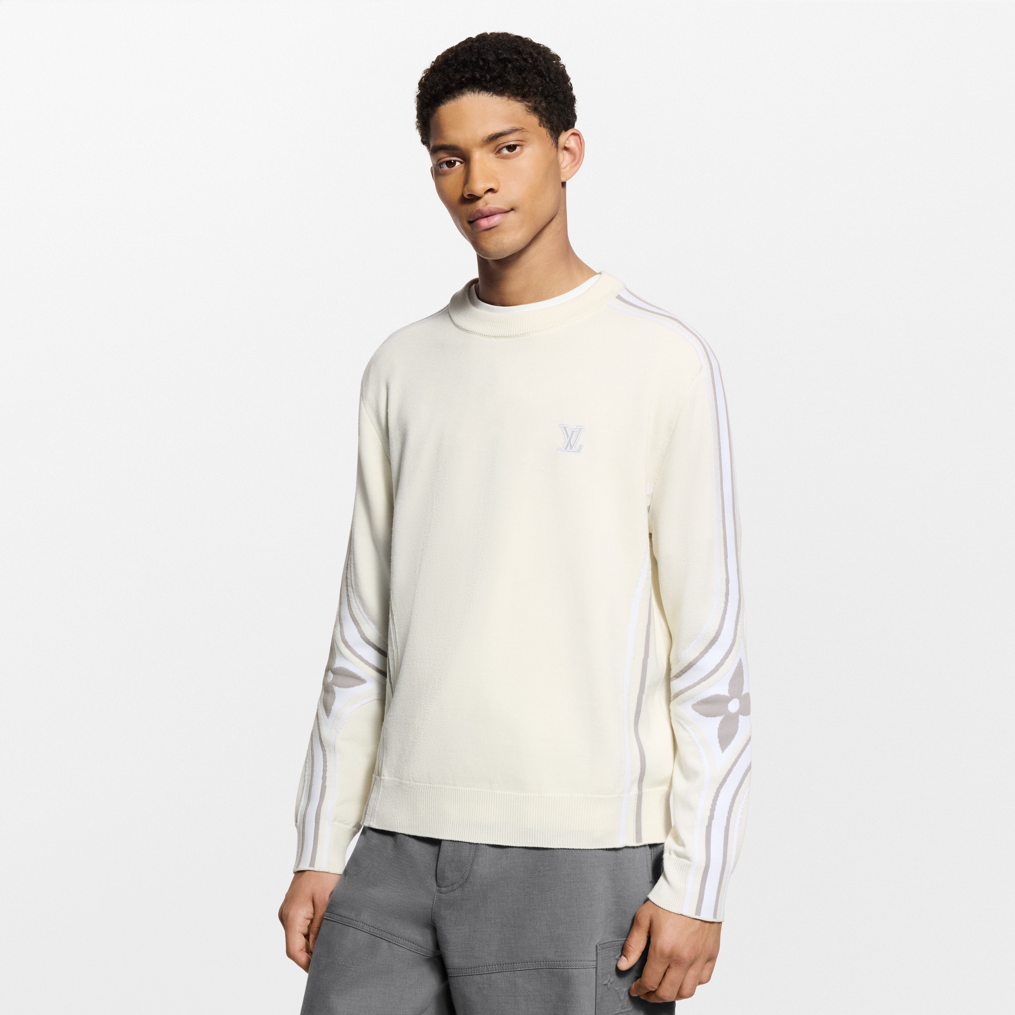  For Men LV Ski Graphic Knitted Crewneck | Louis Vuitton ® (Product zoom)