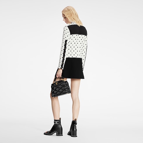 Discontinued Product Obs 1 Graphic Polka Dot Mini Shirt Dress | Louis Vuitton ® (Product zoom)