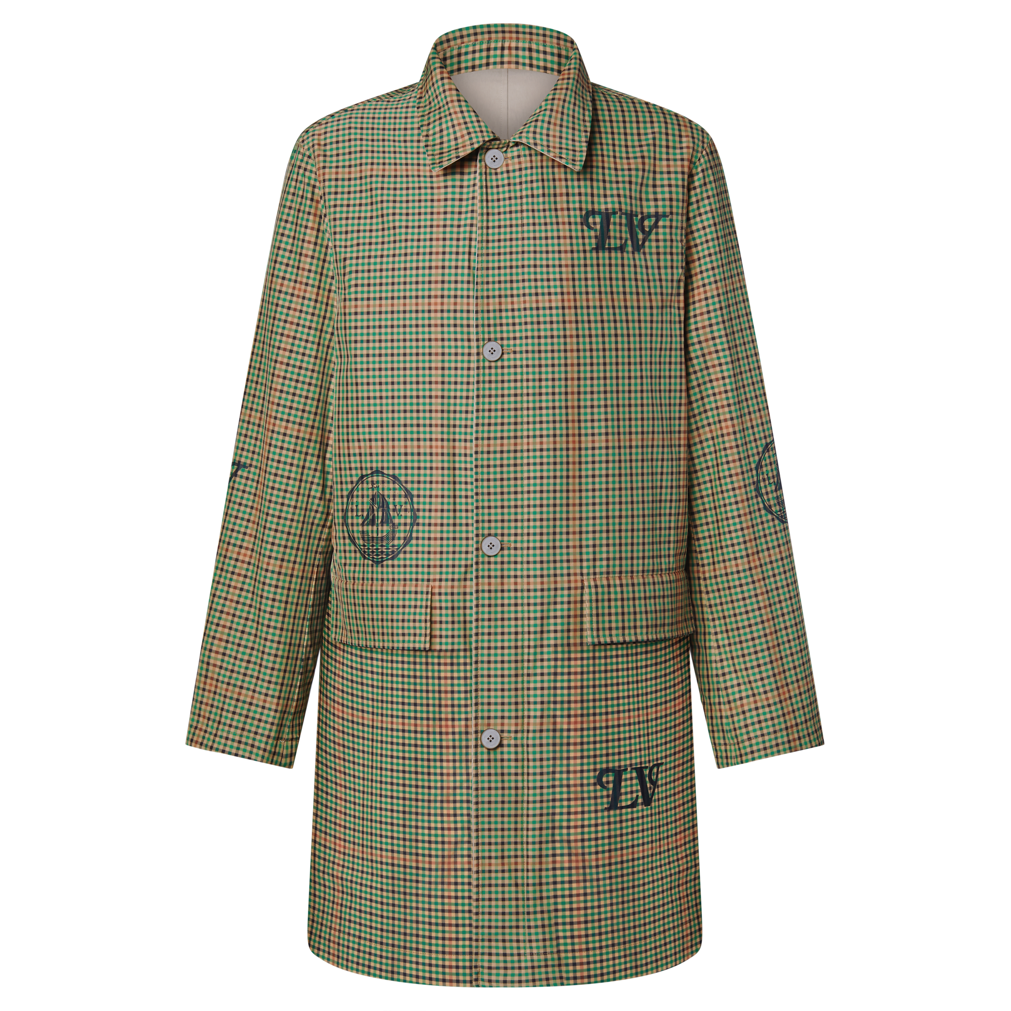 Graphic Reversible Raincoat