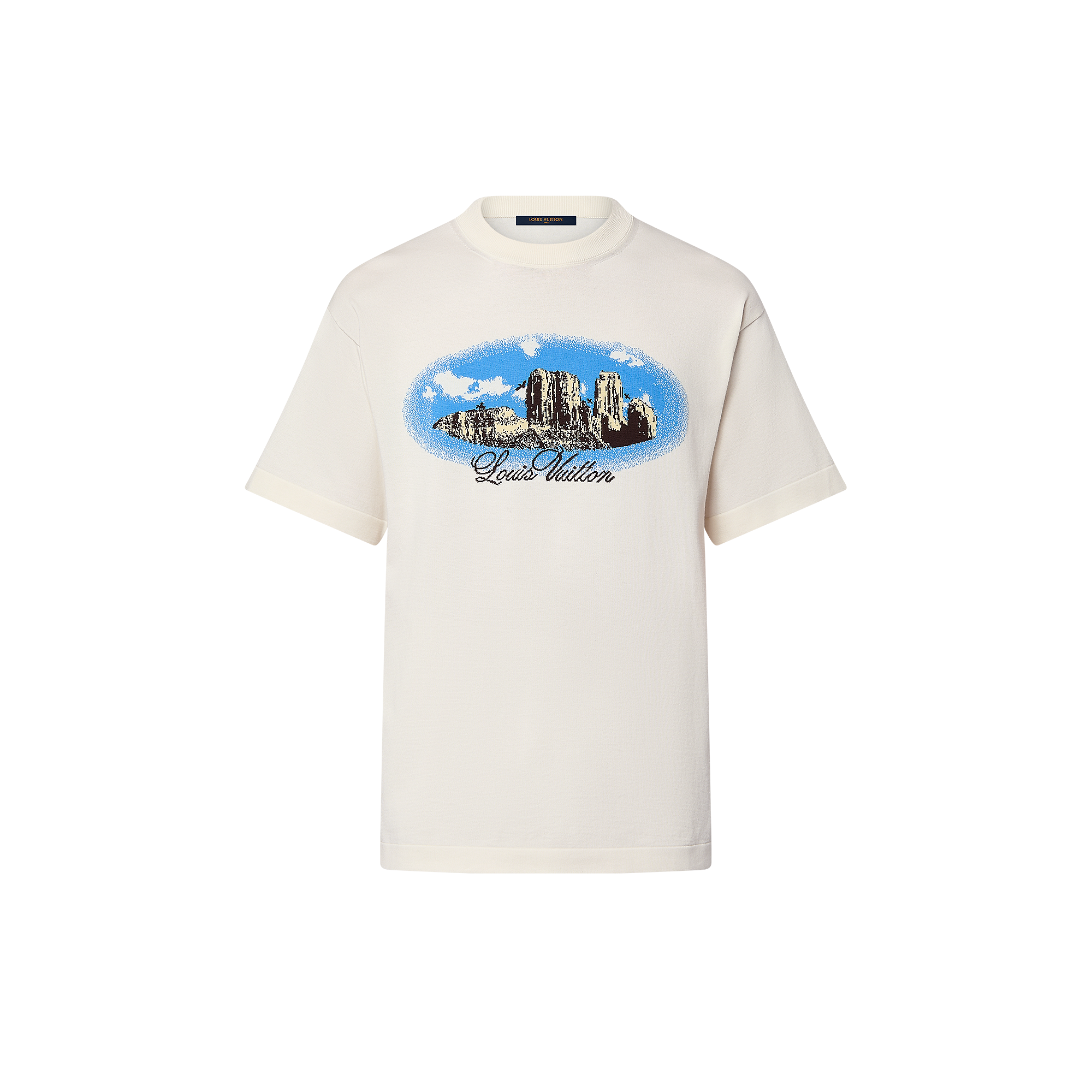 Graphic Short-Sleeved Cotton Crewneck