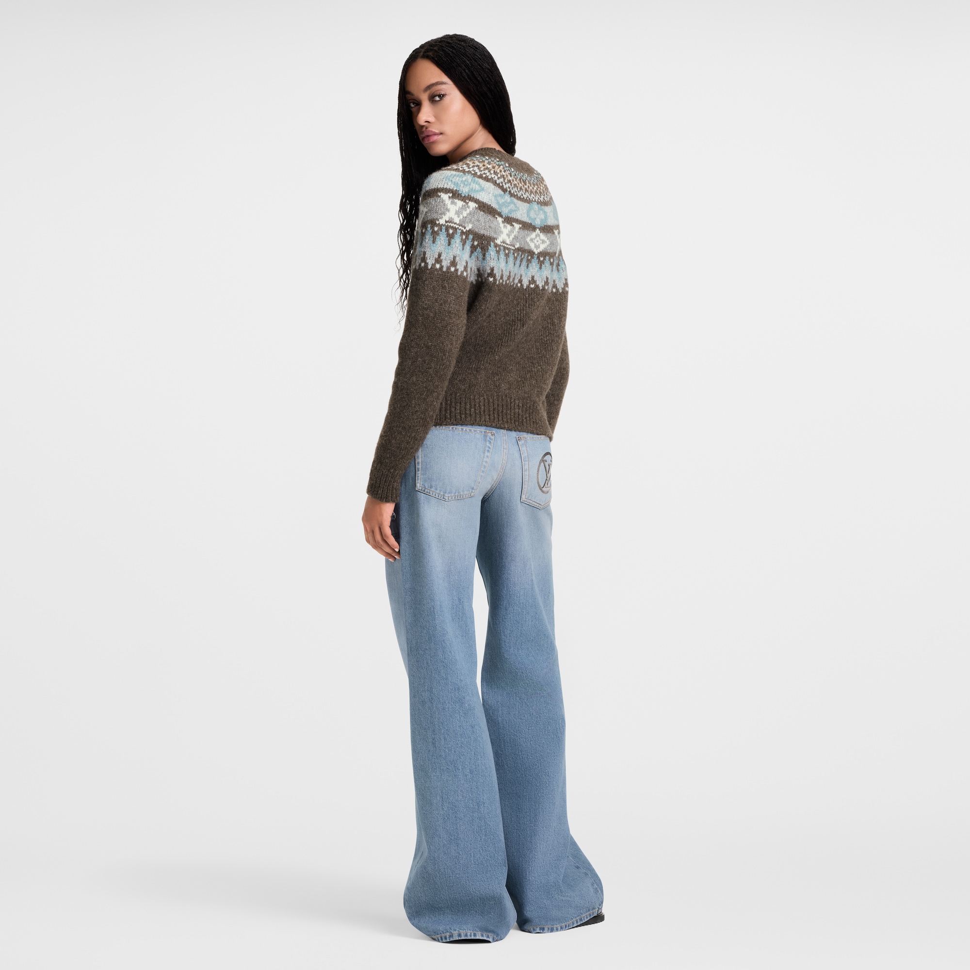  Ready-to-Wear Knitwear Graphic Signature Knit Pullover | Louis Vuitton ® (Product zoom)