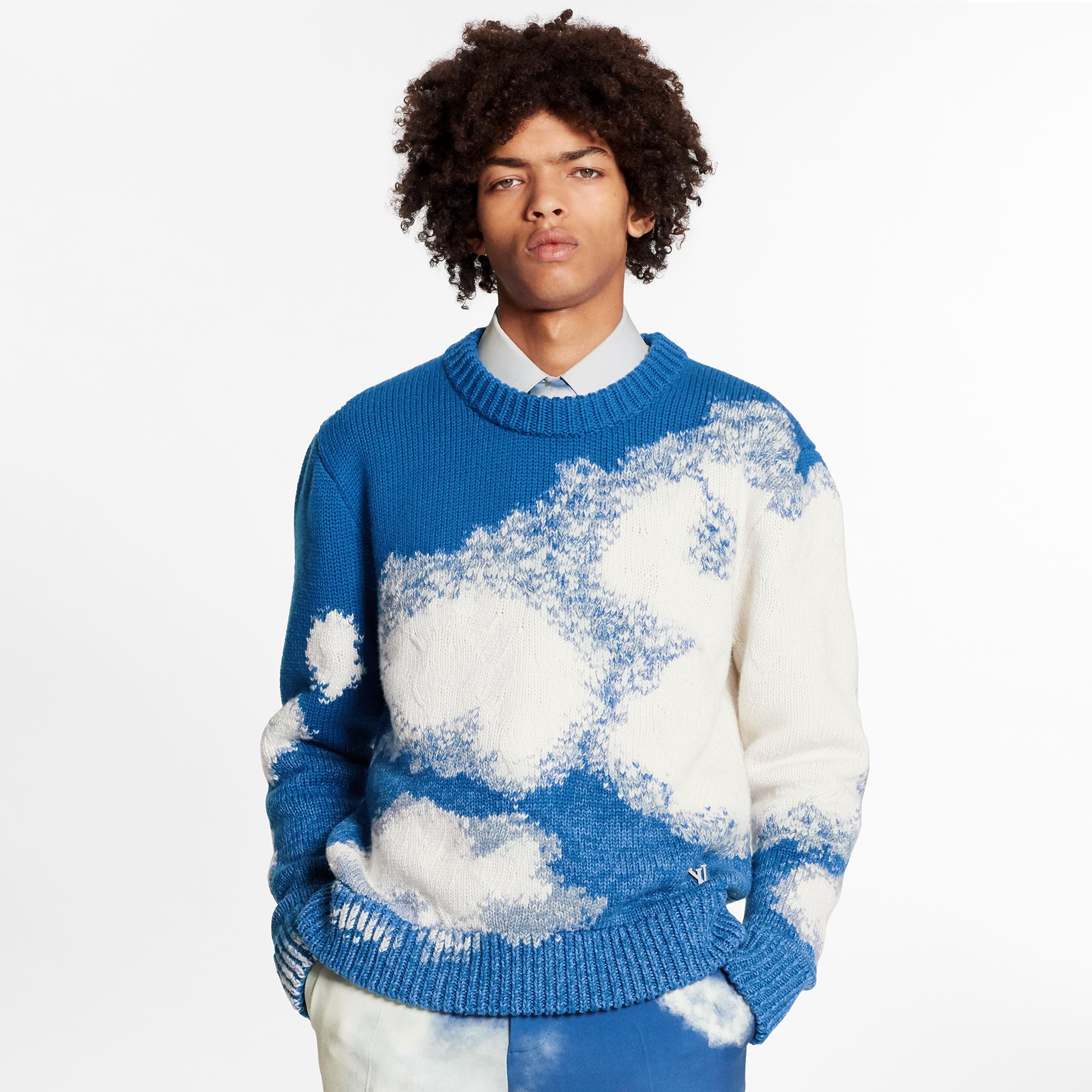 lv sweater blue