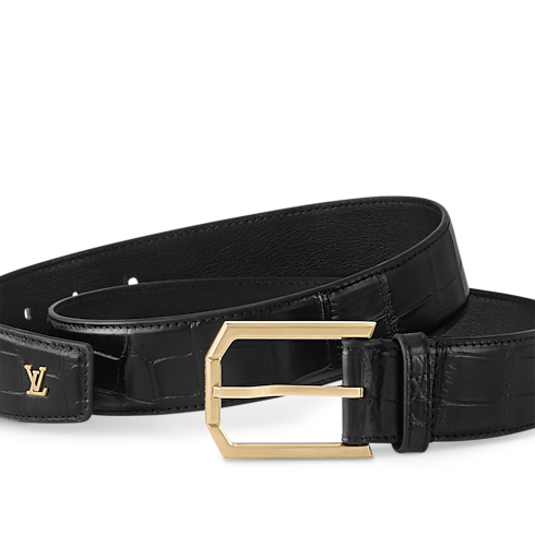 Crocodilien Mat Accessories Belts Heritage 35mm Belt | Louis Vuitton ® (Product zoom)