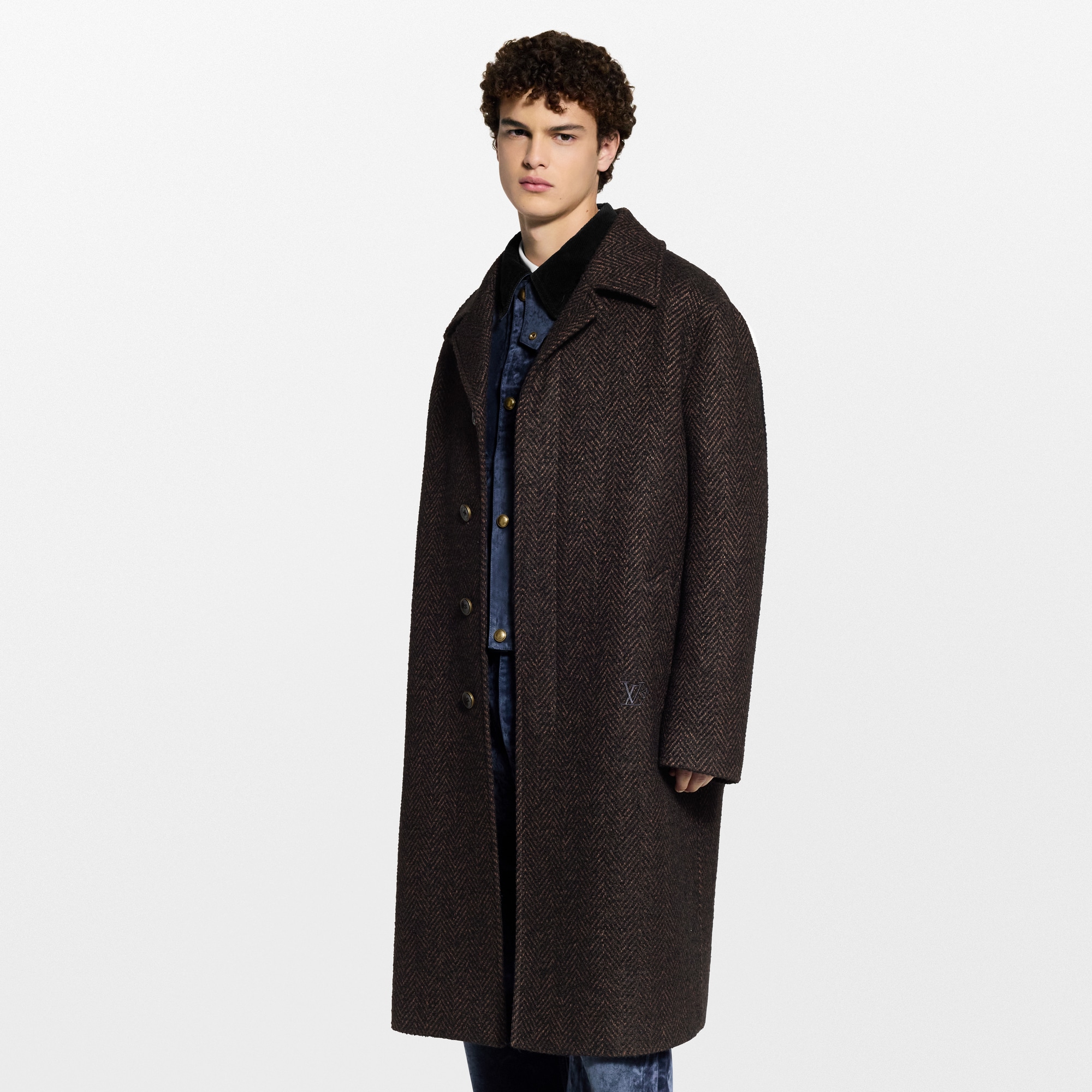  Ready-to-Wear Coats and Outerwear Herringbone Relaxed Coat | Louis Vuitton ® (Product zoom)