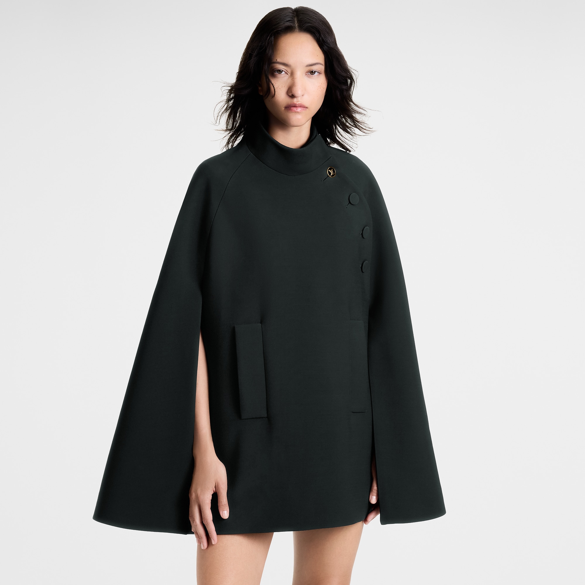 High Collar Cape Coat