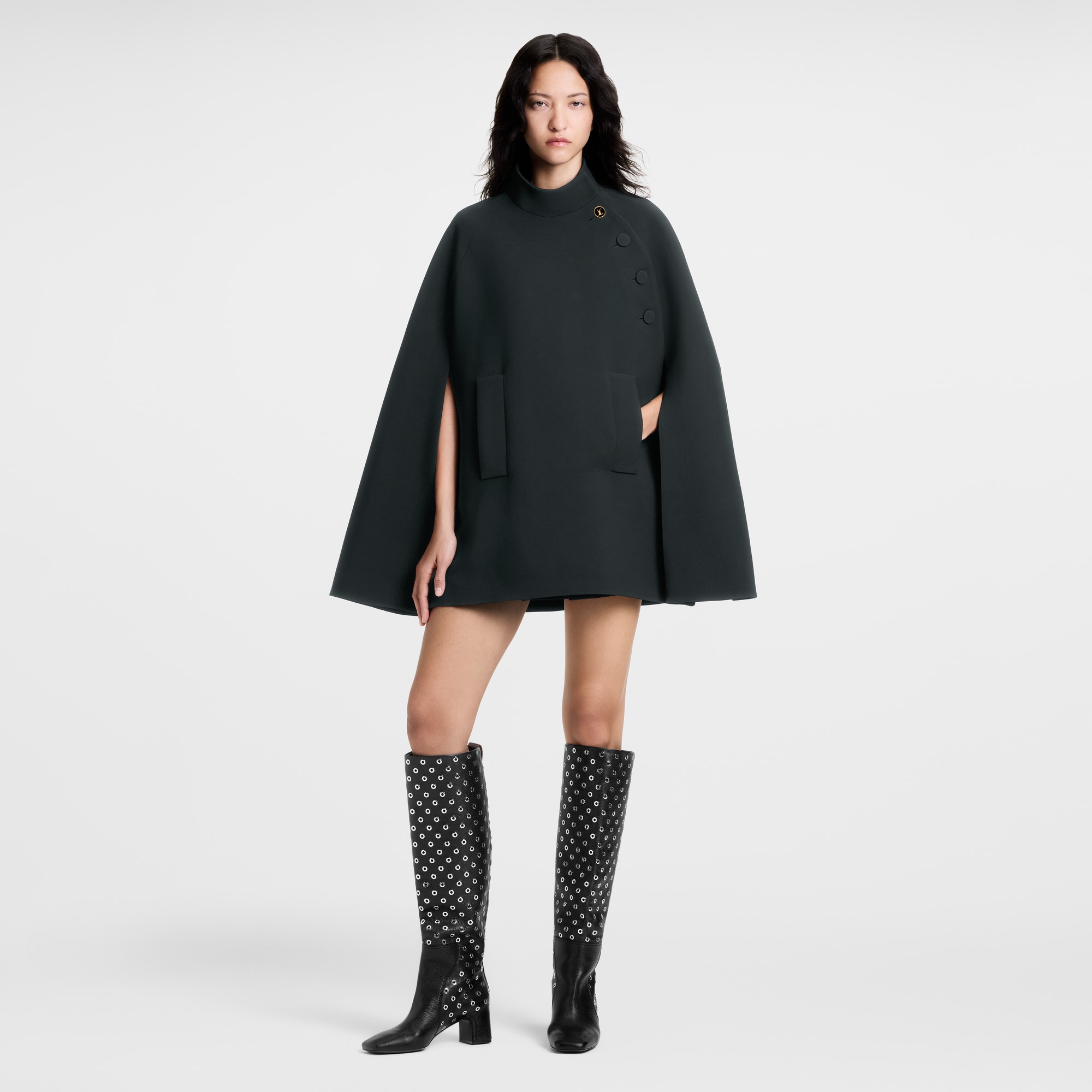  Ready-to-Wear Coats and Jackets High Collar Cape Coat | Louis Vuitton ® (Product zoom)