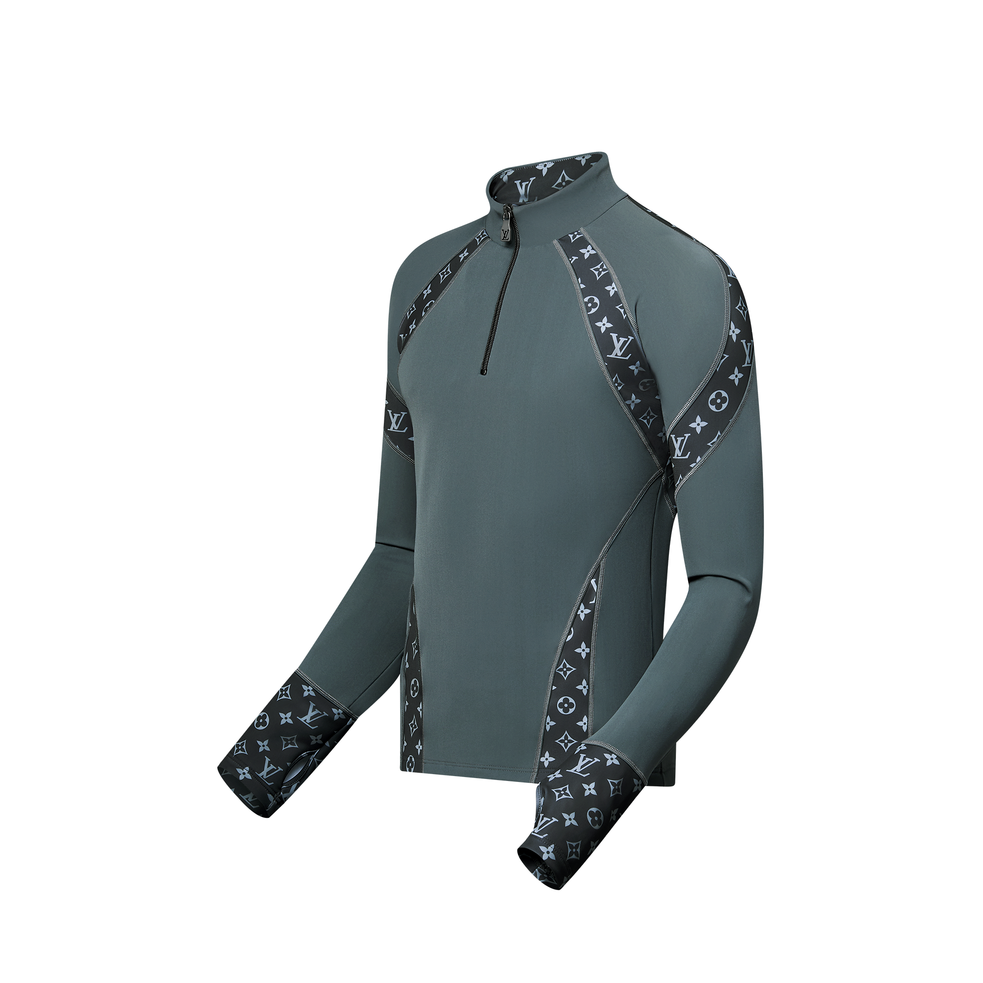 High Collar Technical Long-Sleeved Ski Top