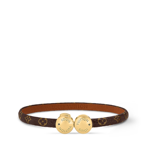 Monogram Accessories Leather Bracelets Historic Mini Monogram Bracelet | Louis Vuitton ® (Product zoom)